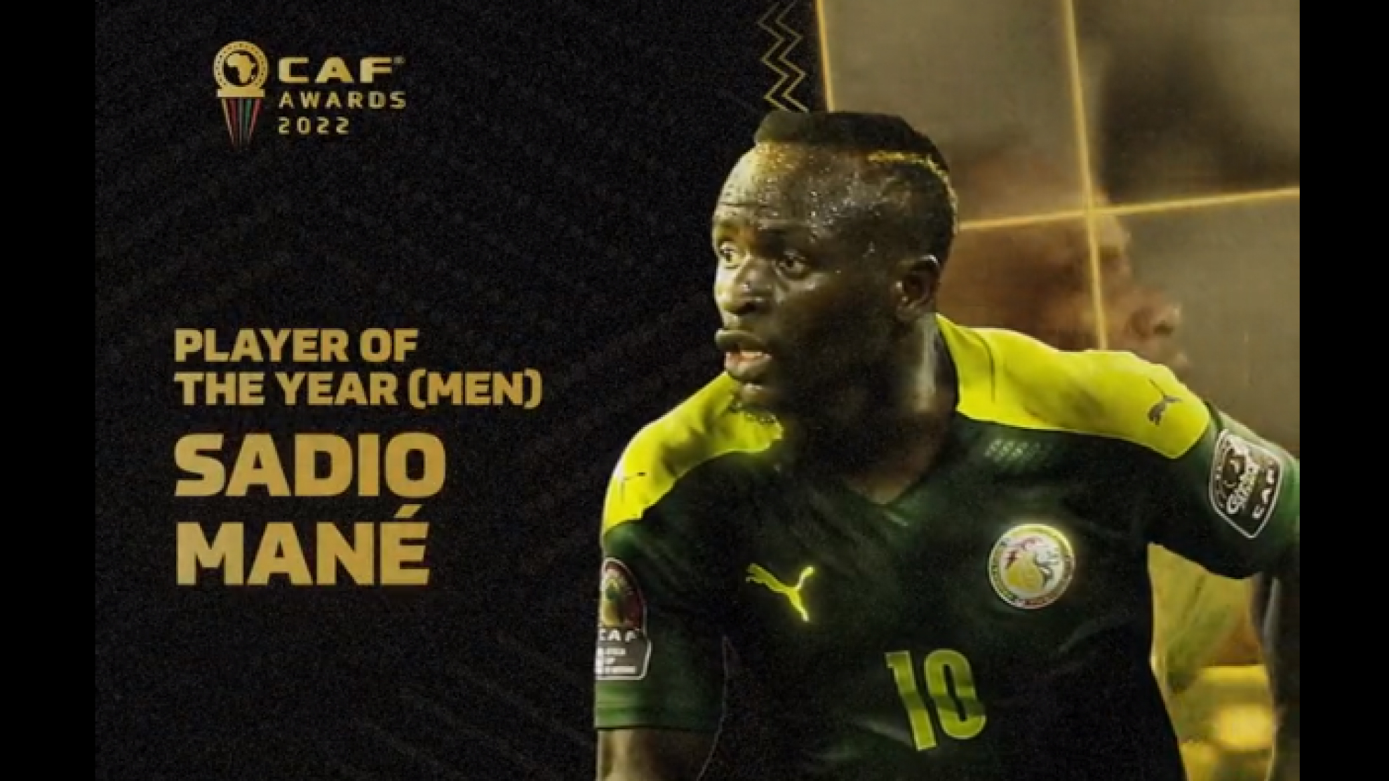 Sadio Mané (30) nombrado como mejor jugador africano del año por la CAF.