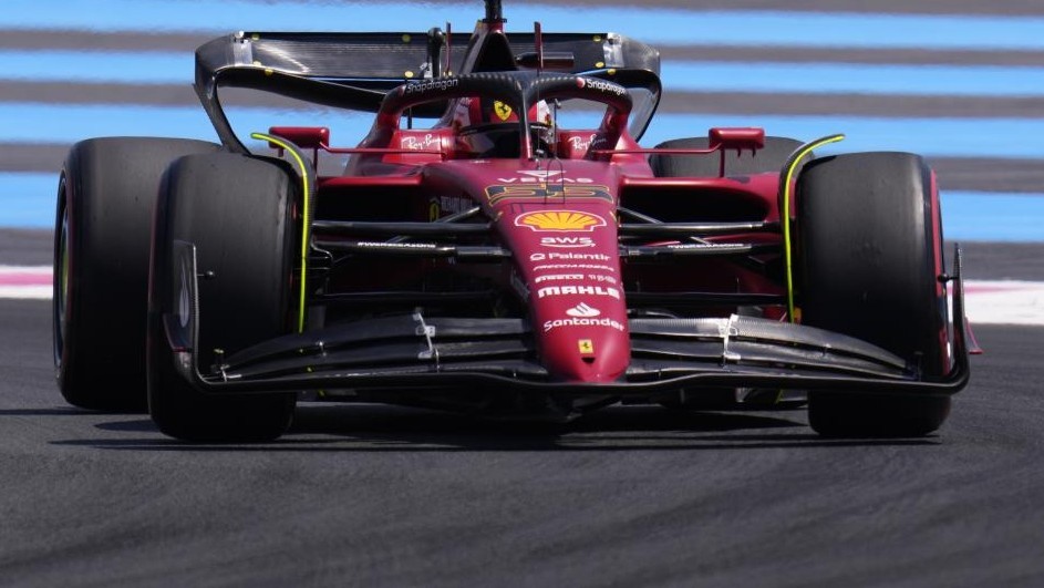 Carlos Sainz, en el Gran Premio de Francia 2022. / AP