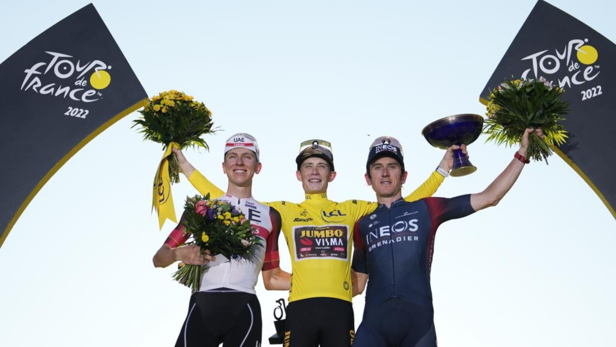 Vingegaard, Pogacar y Thomas copan el podio del Tour de Francia 2022