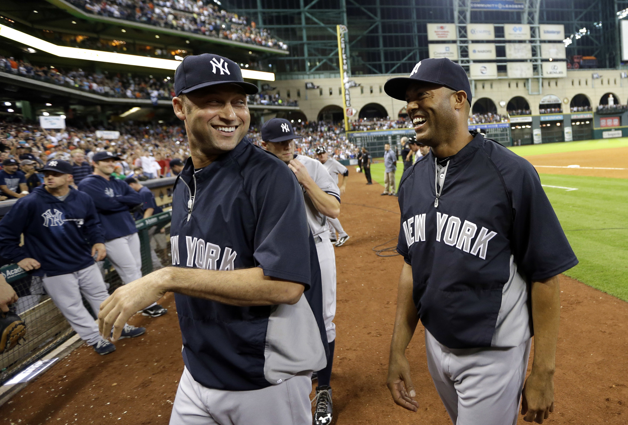 Derek Jeter y Mariano Rivera, claves en cinco anillos de la Serie Mundial de los Yankees de Nueva York.