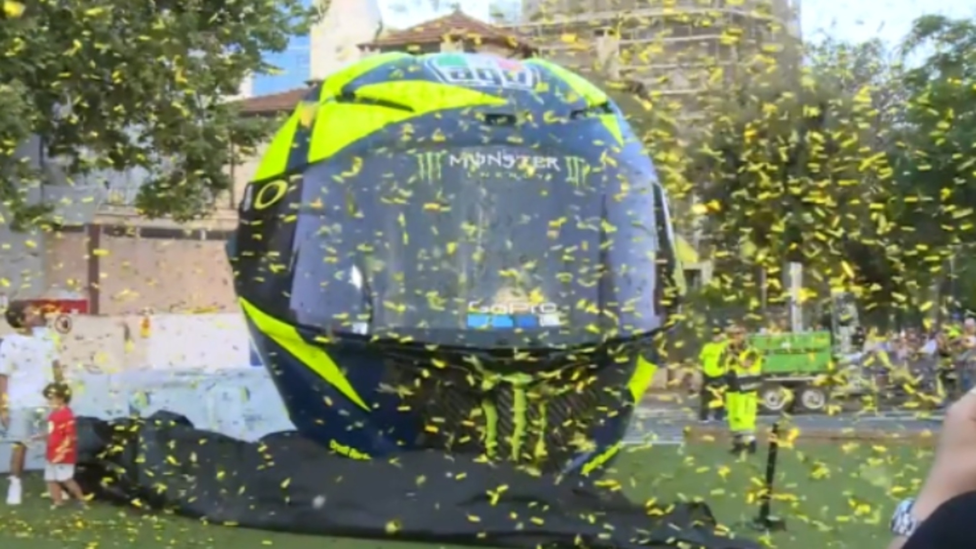 El casco en homenaje a Valentino Rossi SKYSPORT