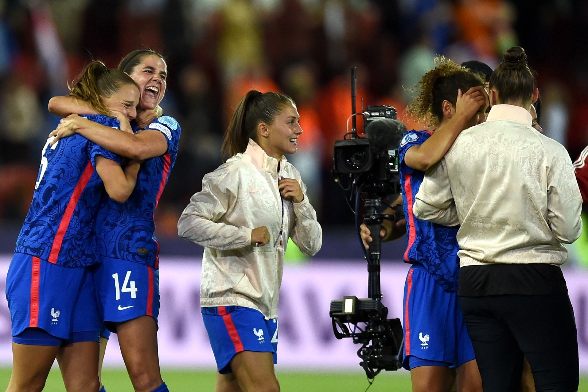 Partido de cuartos de final entre Francia y Países Bajos.