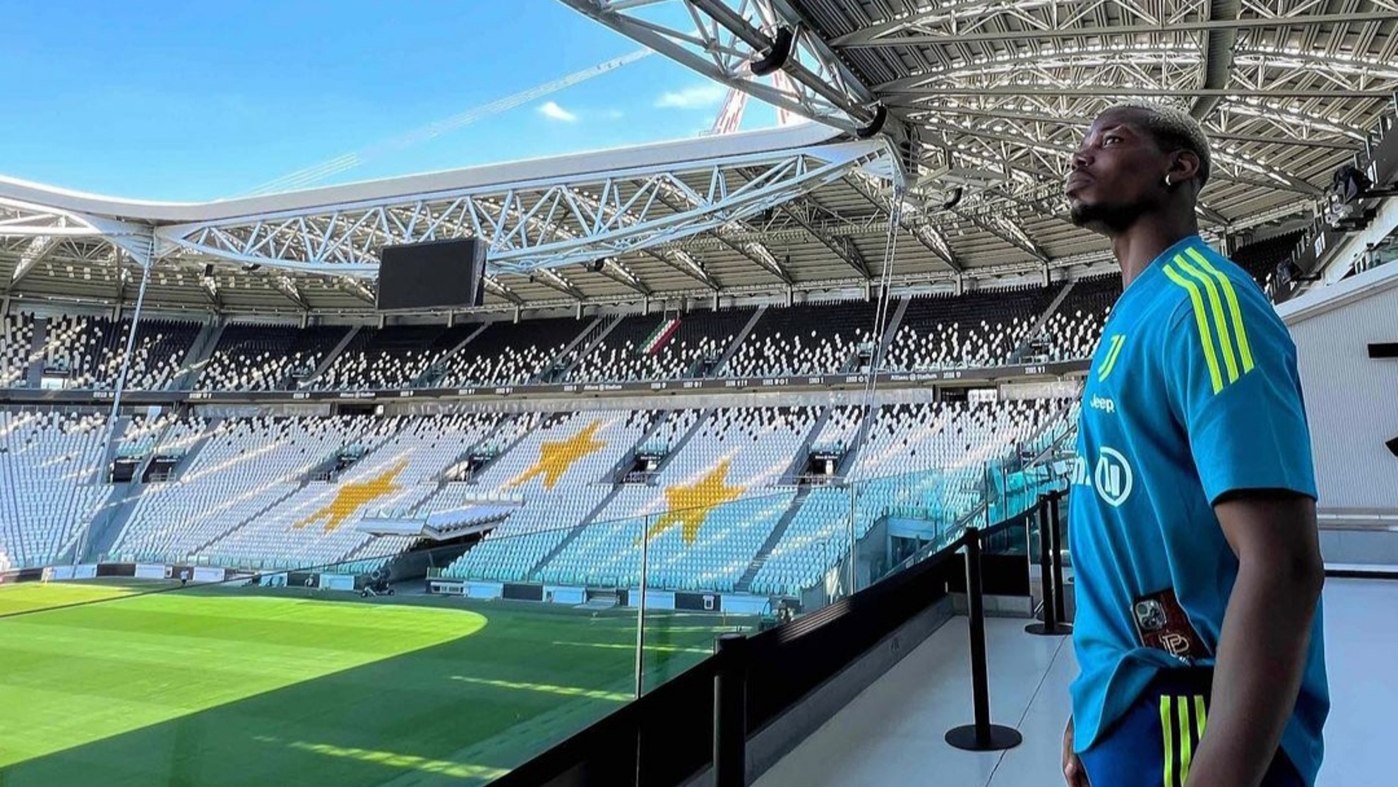 Paul Pogba (29) en el Juventus Stadium | INSTAGRAM