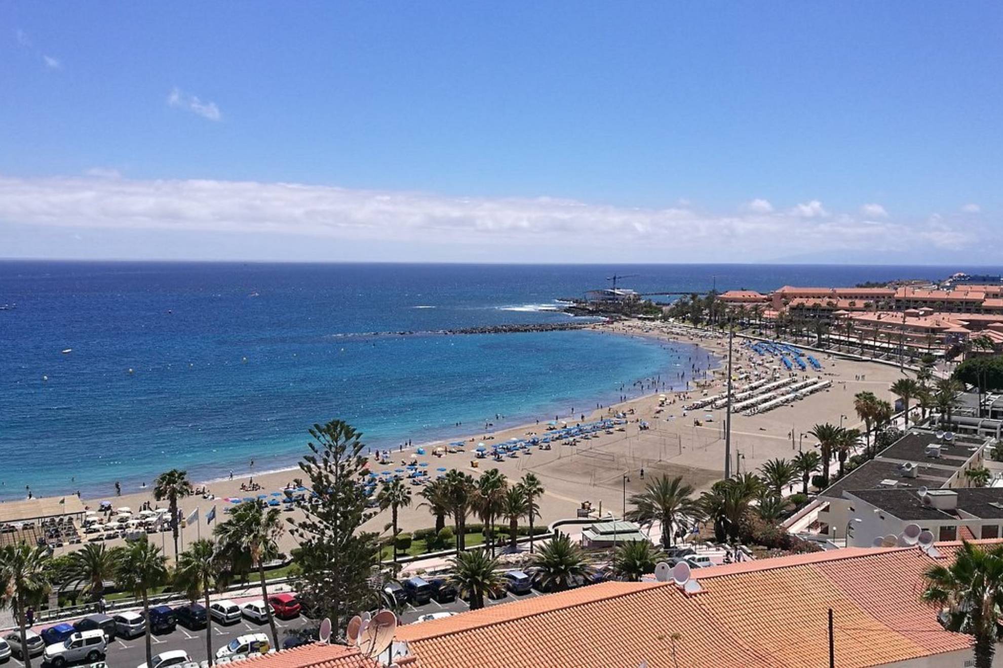 Playa de las vistas, en Tenerife.