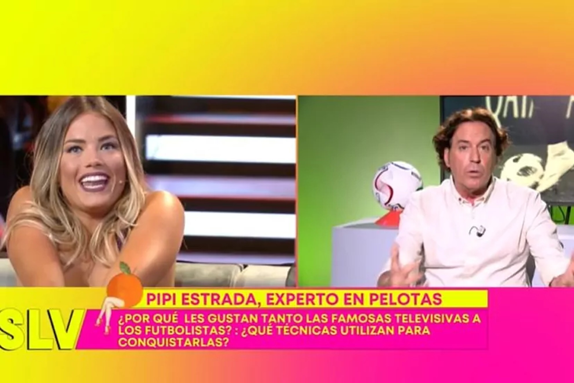 Pipi Estrada, durante su intervencin en 'Slvame'. Telecinco