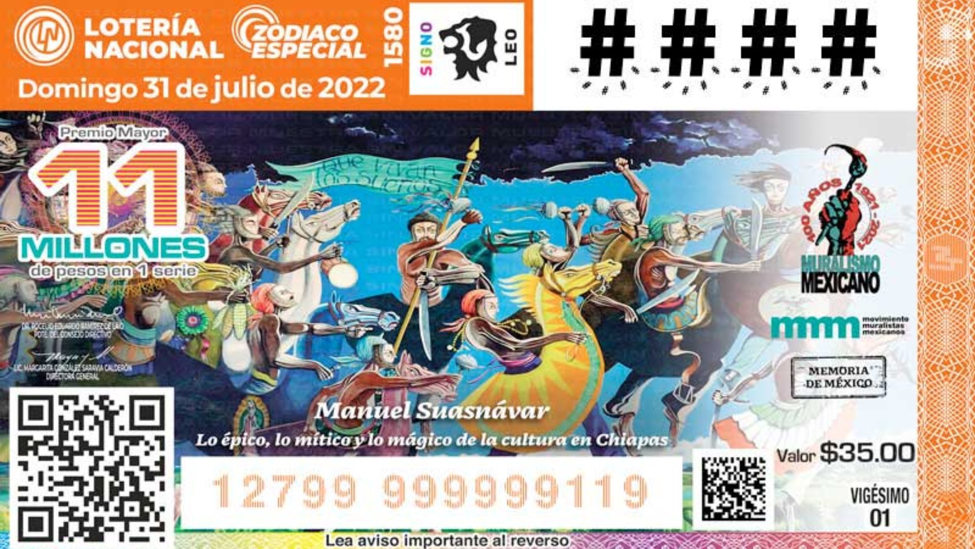 Resultados Lotería Nacional y premios de los sorteos hoy 31 de julio de 2022 en México.