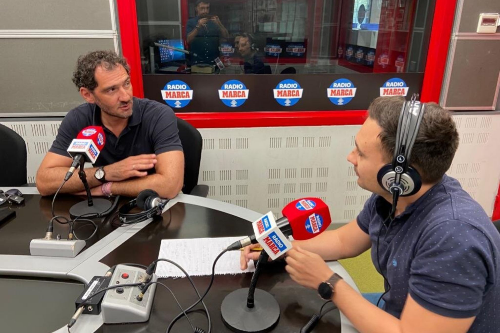 Jorge Garbajosa, durante la entrevista en los estudios de Radio MARCA