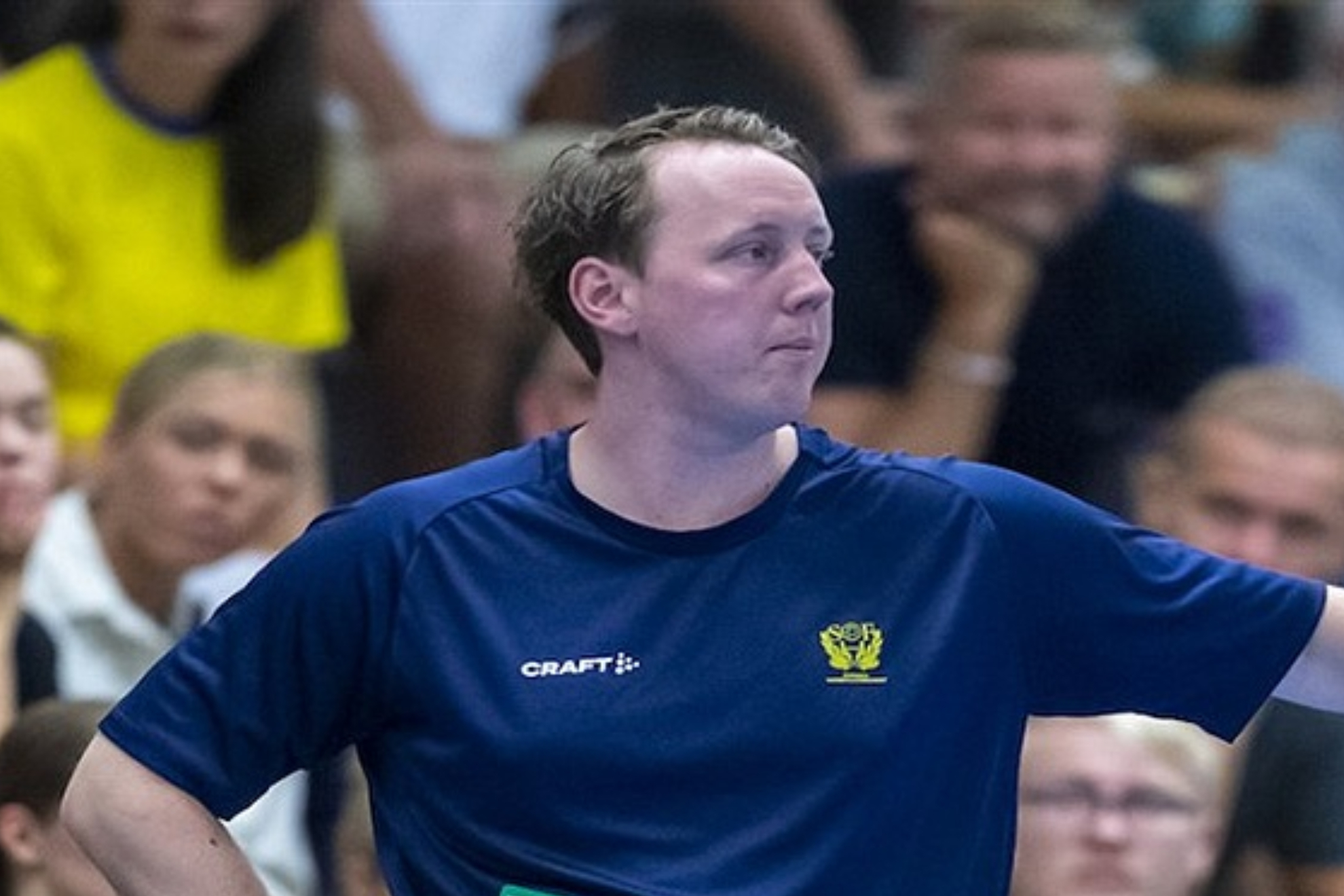 Pontus Ward Wiklund, durante un partido de la selección sueca / SVENSKA HANDBOLLSLANDSLAGET