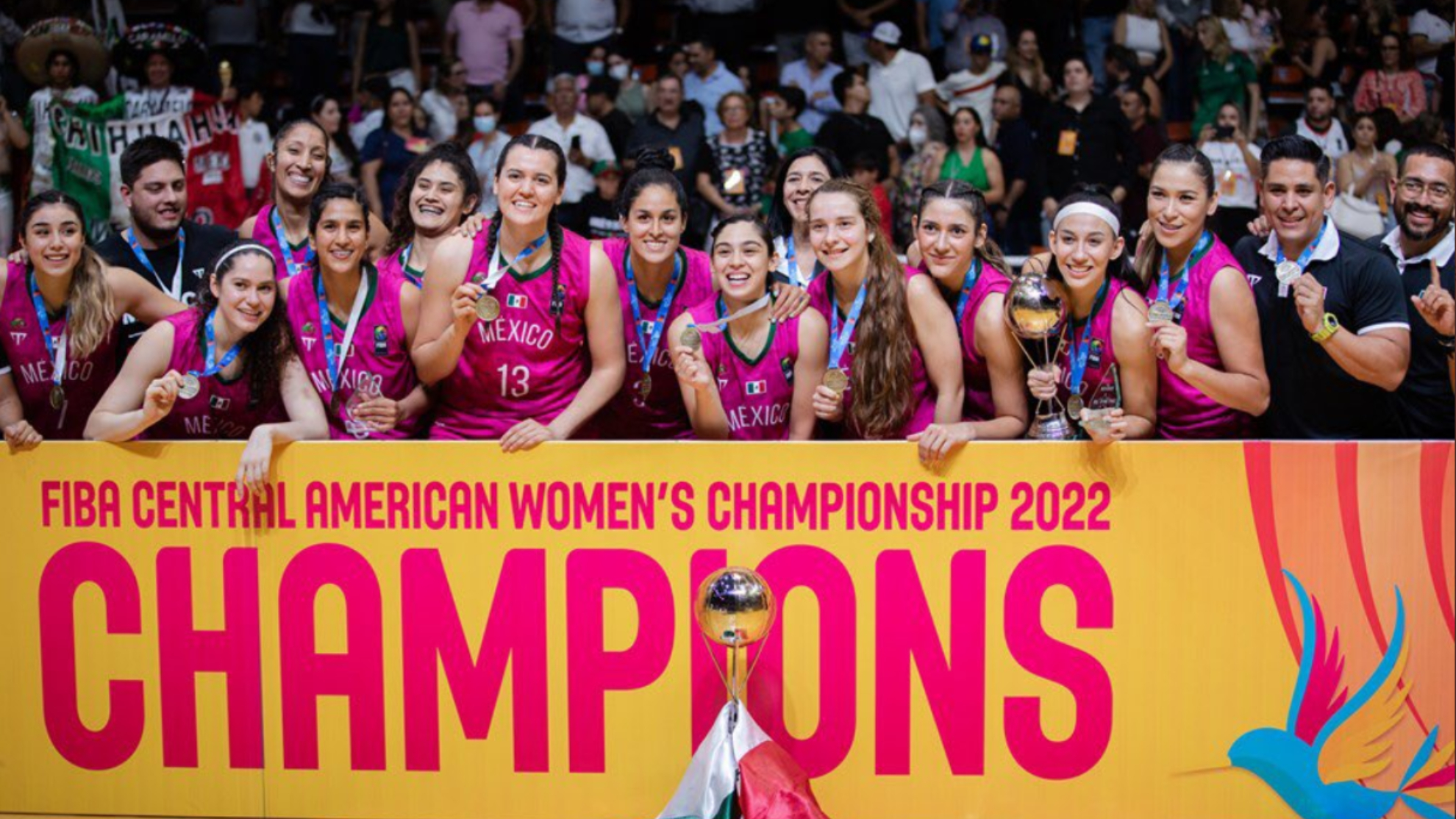 La selección mexicana de básquetbol femenil obtiene medalla de oro y el pase al Centrobasket