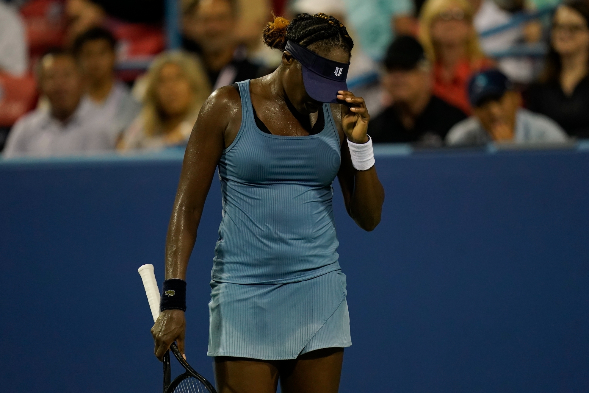 Venus Williams, durante el partido ante Marino / AP