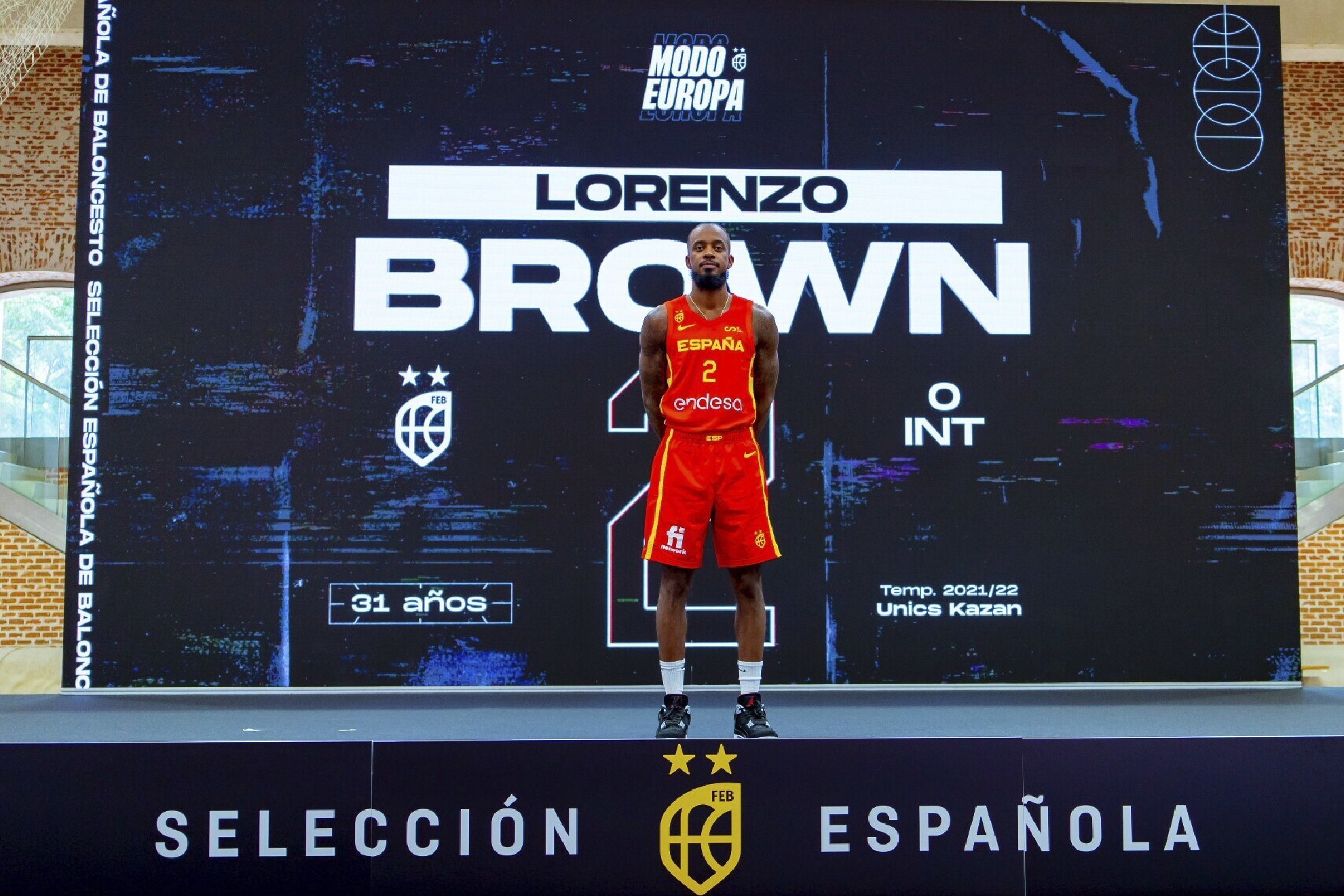 Lorenzo Brown, jugador de la selección española de baloncesto.FEB
