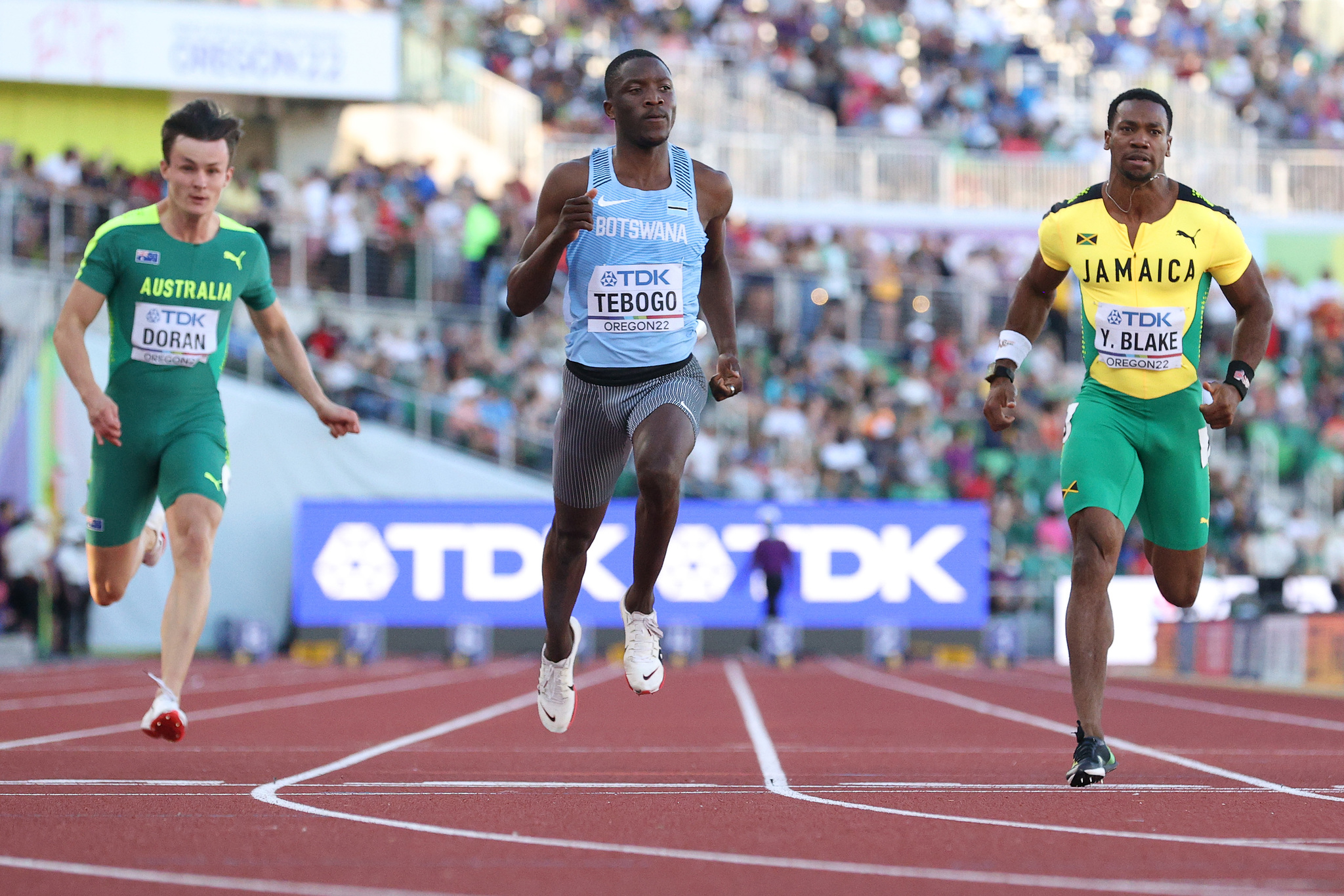 Letsile Tebogo, en el Campeonato Mundial de Eugene / Getty Images