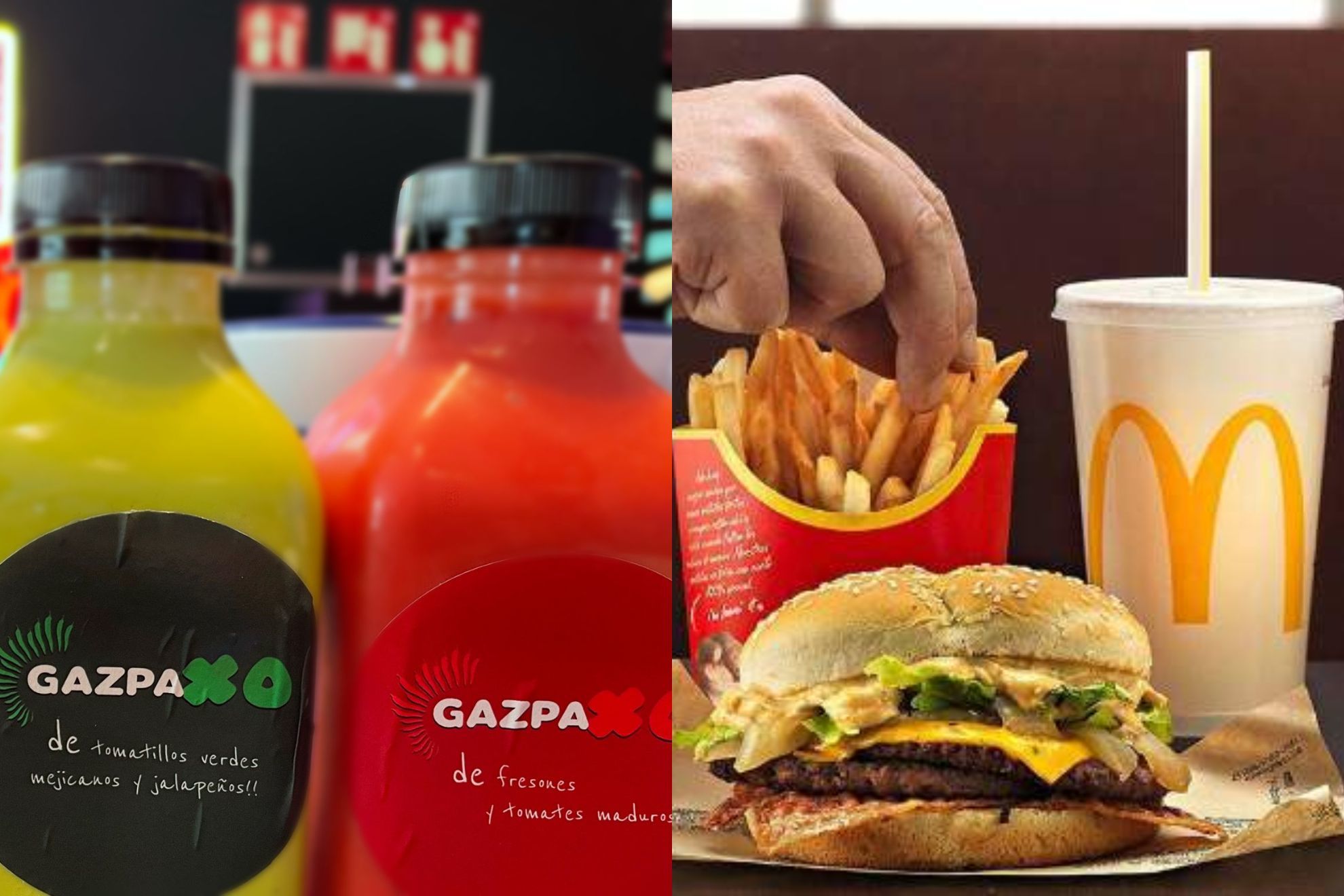Así es el hipercalórico gazpacho de Dabiz Muñoz que se asemeja más a un menú del McDonald's