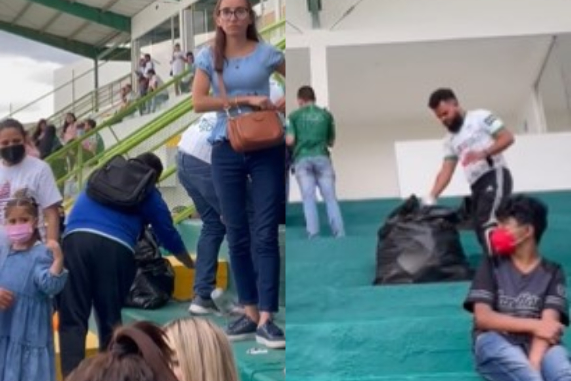 ¡Gran gesto! La afición de Alacranes de Durango recoge su basura antes de salir del estadio