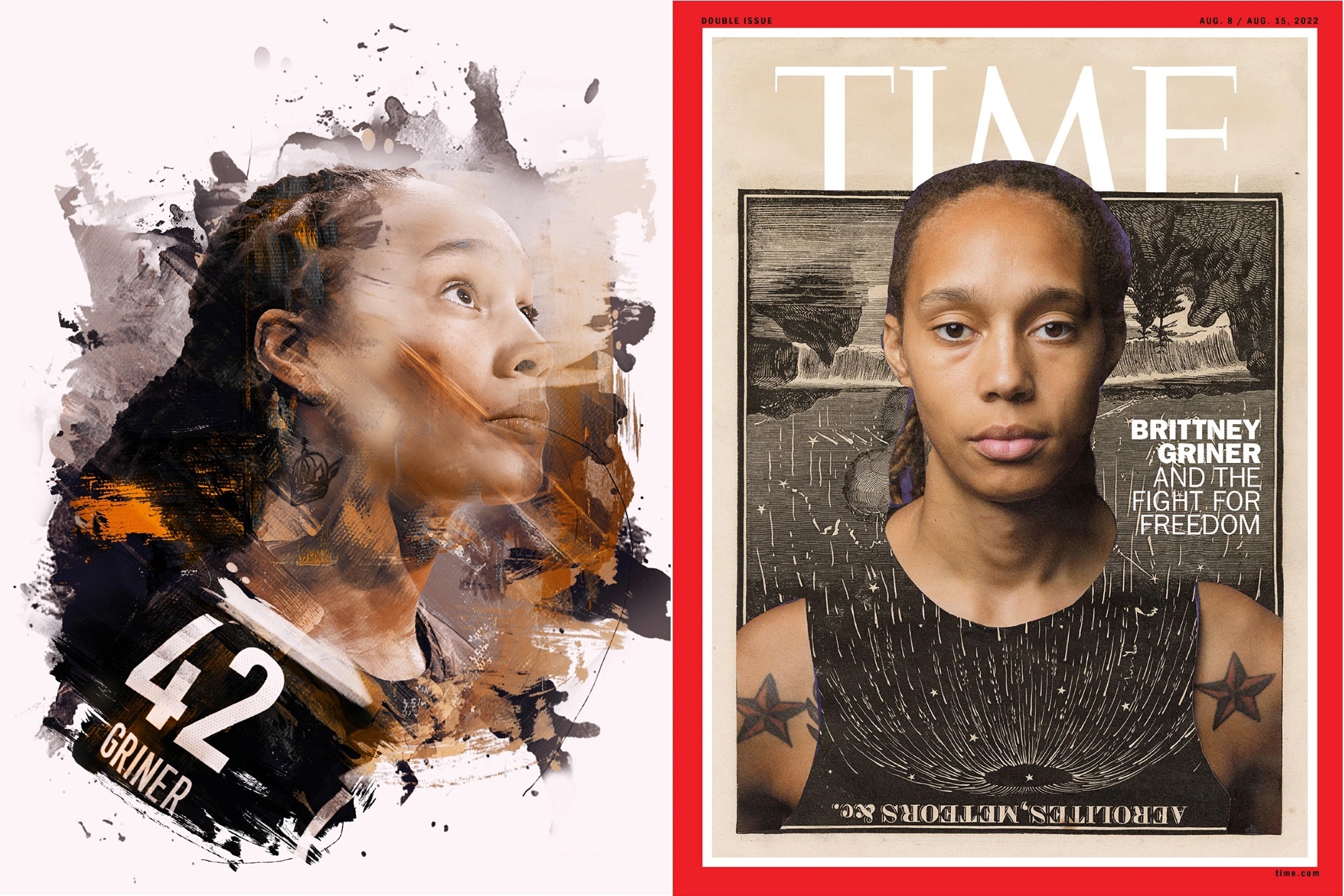 Las burlas por la portada de TIME de Brittney Griner: "Es un Photoshop de secundaria"