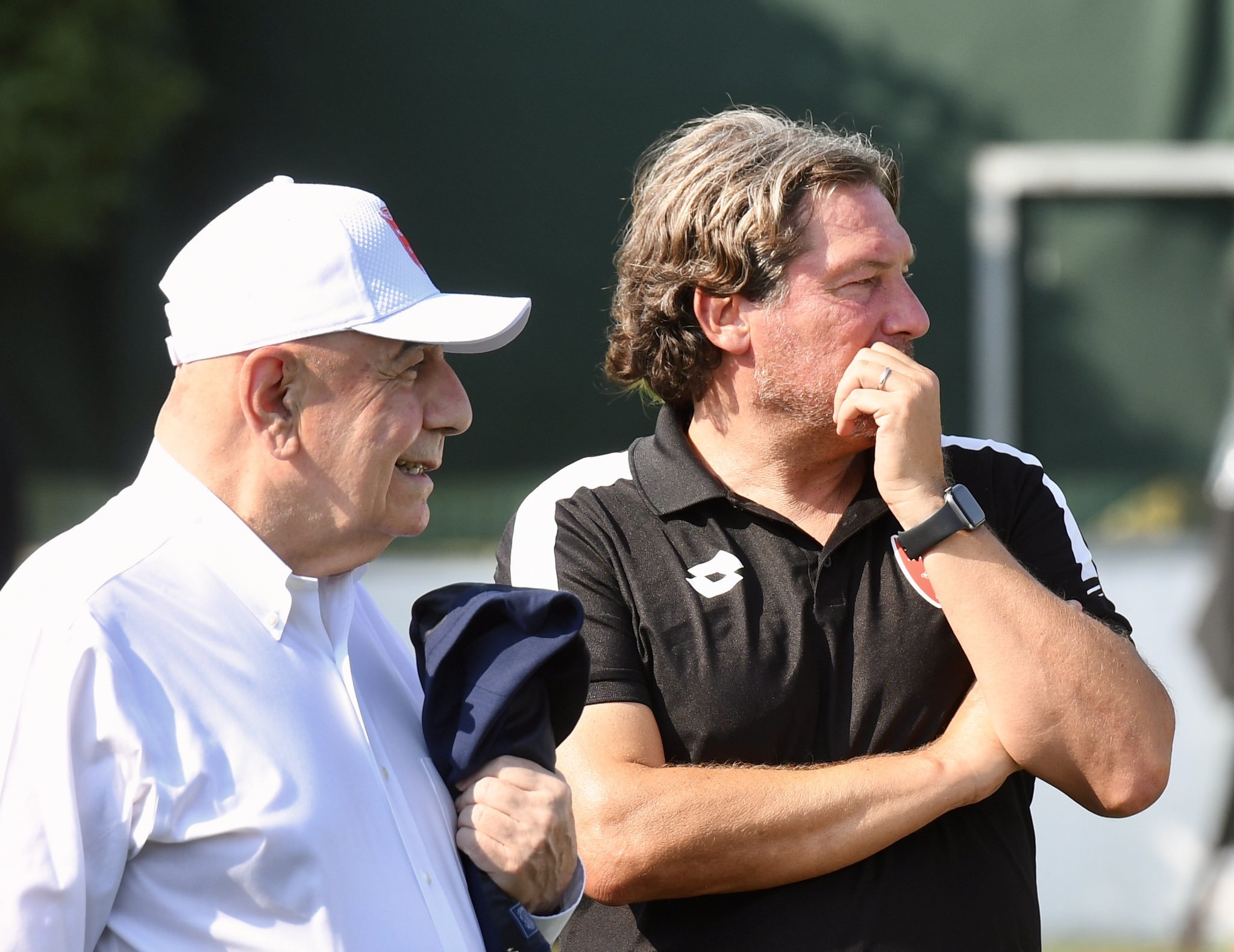 Galliani y Stroppa, en un entrenamiento / AC Monza