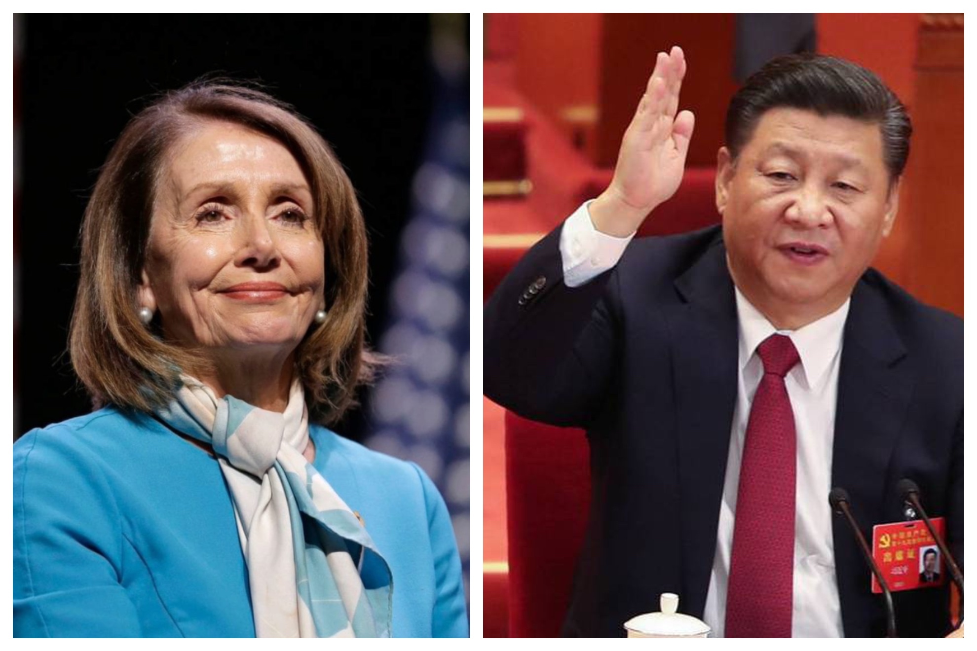 Nancy Pelosi y Xi Jinping.