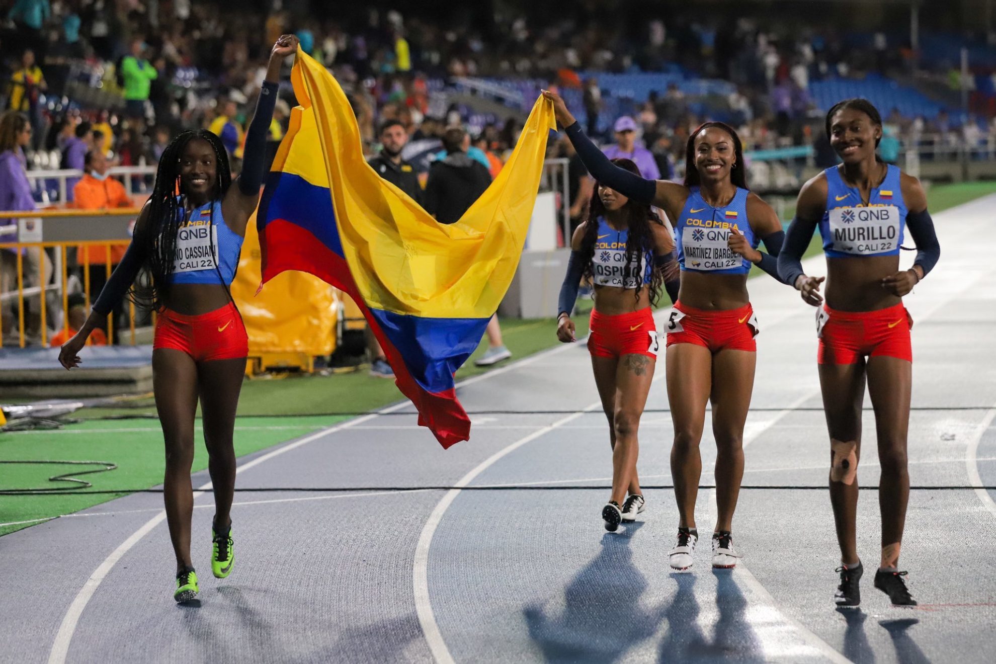 Colombia y su gran actuación en el relevo 4x100 | @WACali22