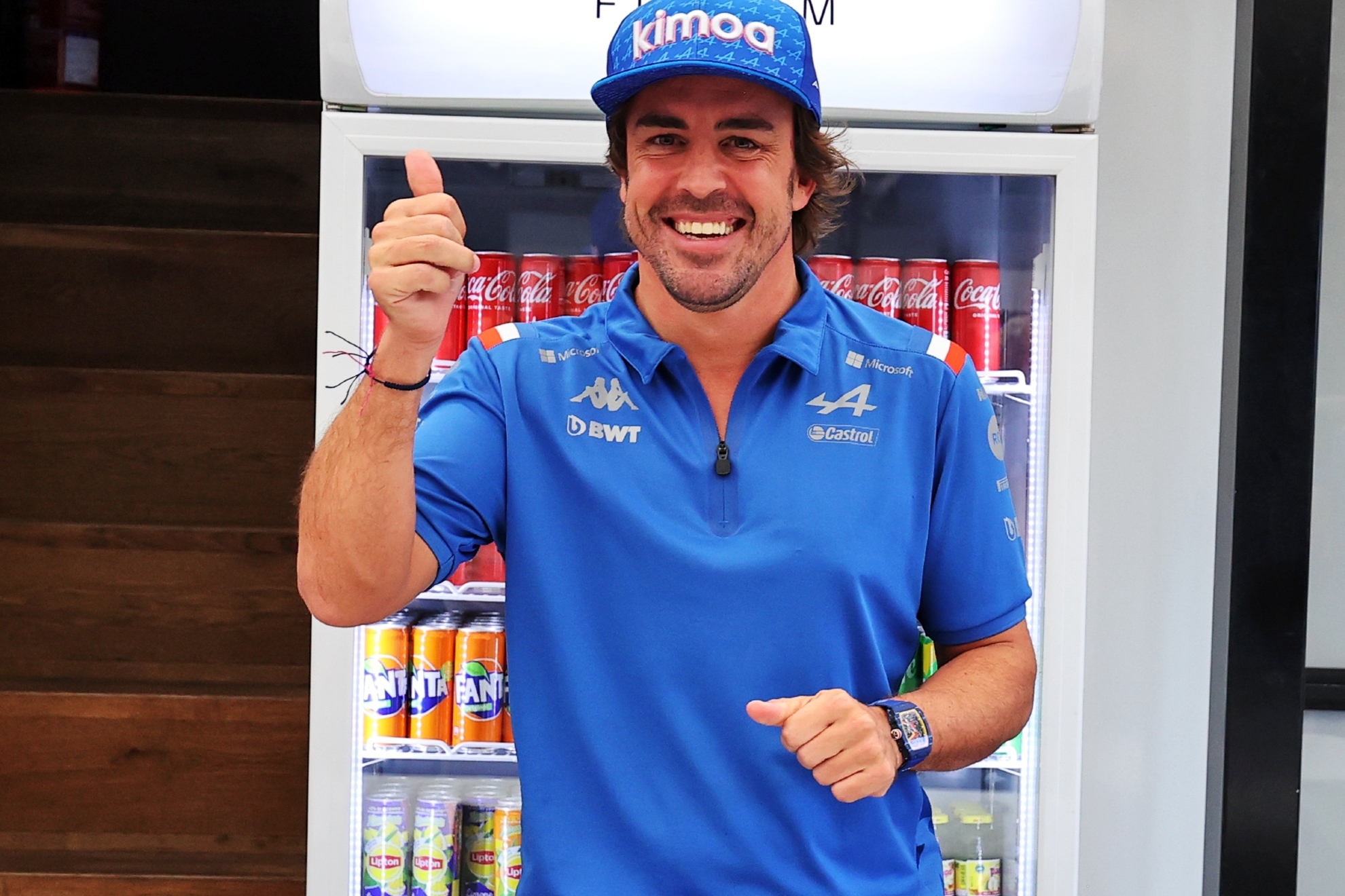 Alonso, sumamente feliz. / ALPINE F1