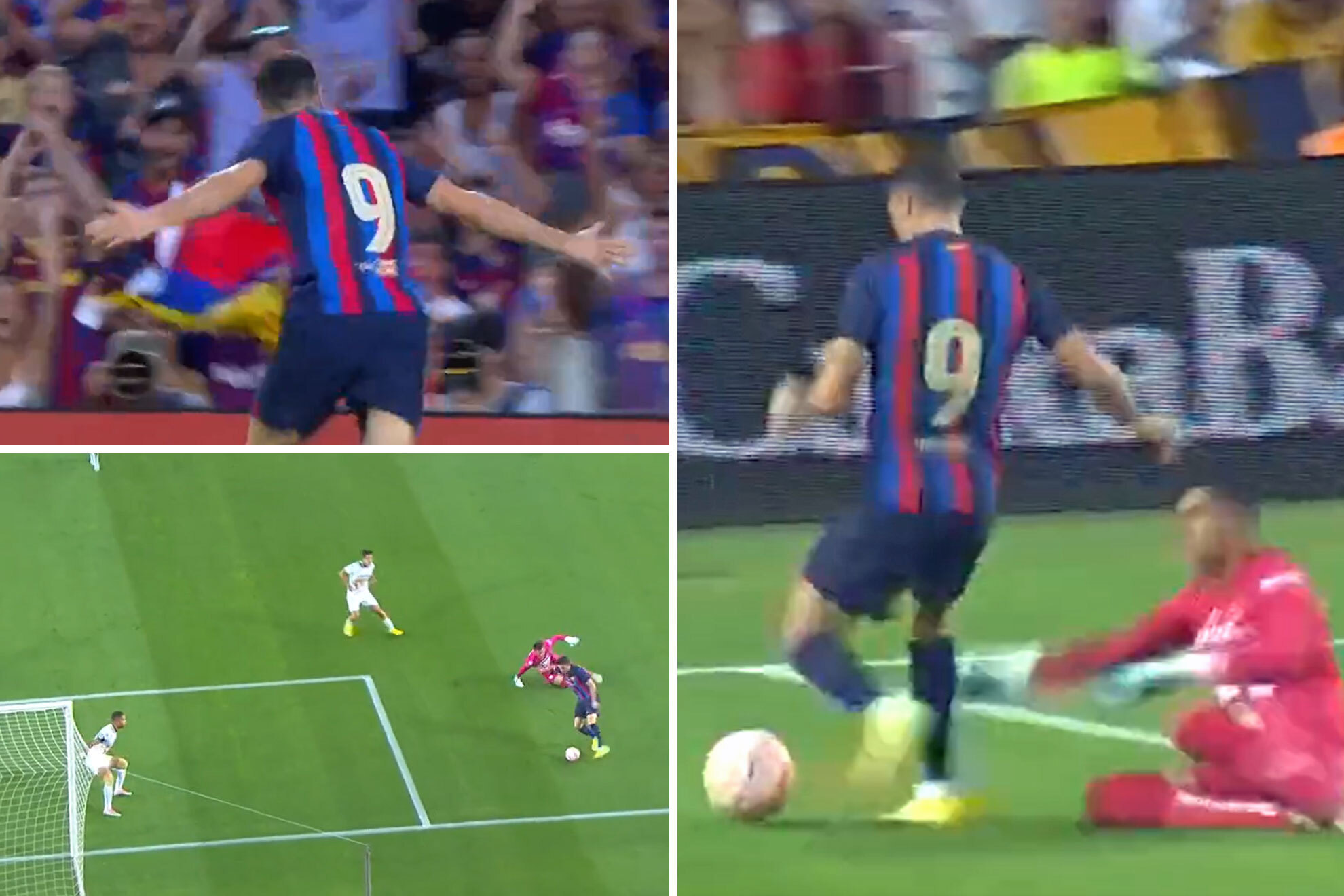 Lewandowski llegó, saludó... y marcó: ¡en tres minutos puso en pie al Camp Nou con un golazo!
