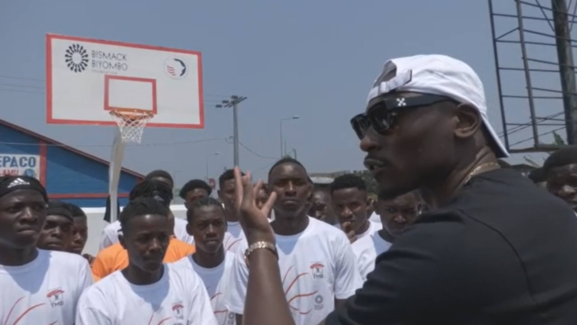 Congo star Bismack Biyombo visits Goma and asks his countrymen to unite for the good of their country
