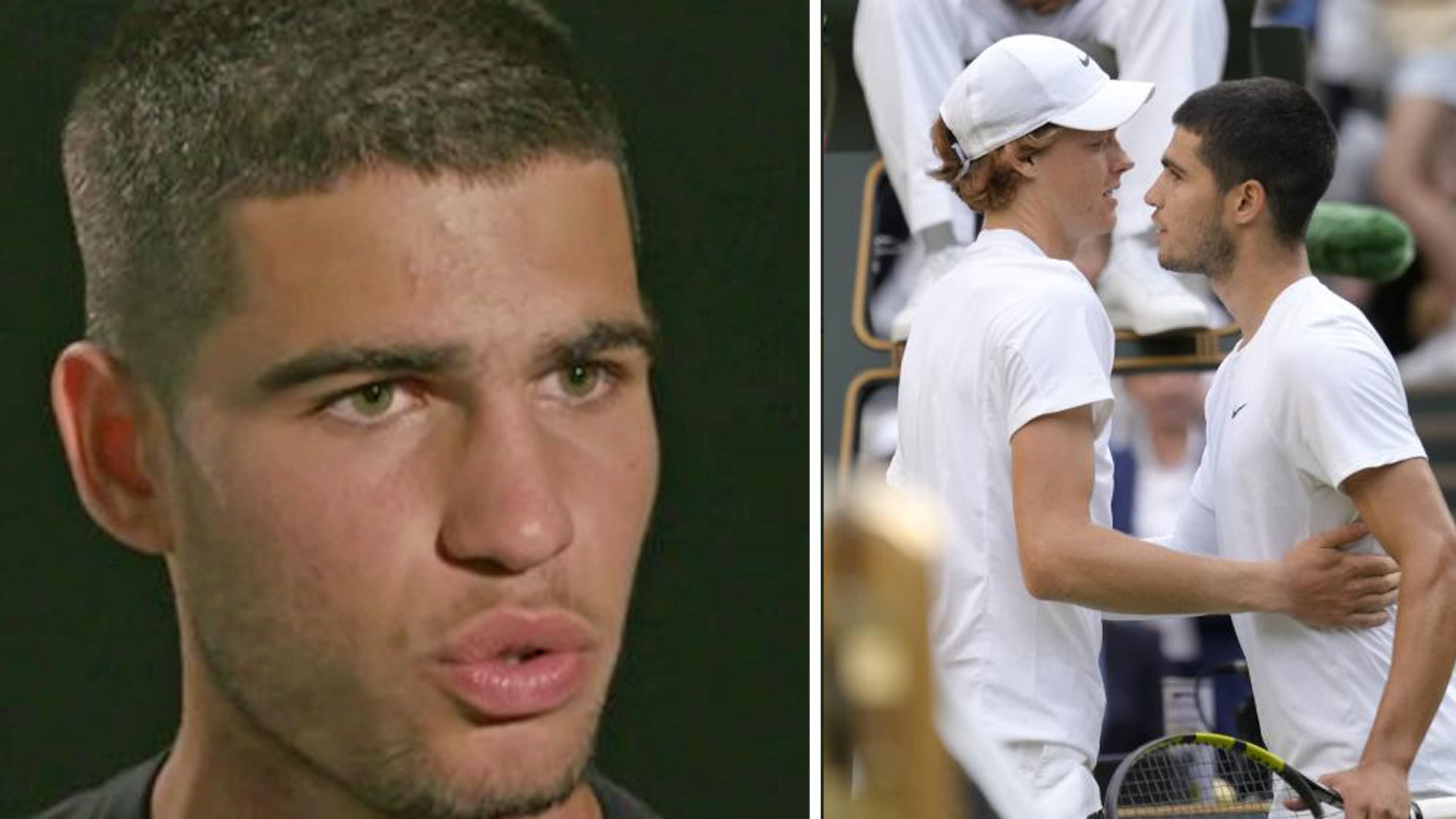 Alcaraz desliza que su rivalidad con Sinner puede ser como la de Nadal, Federer y Djokovic