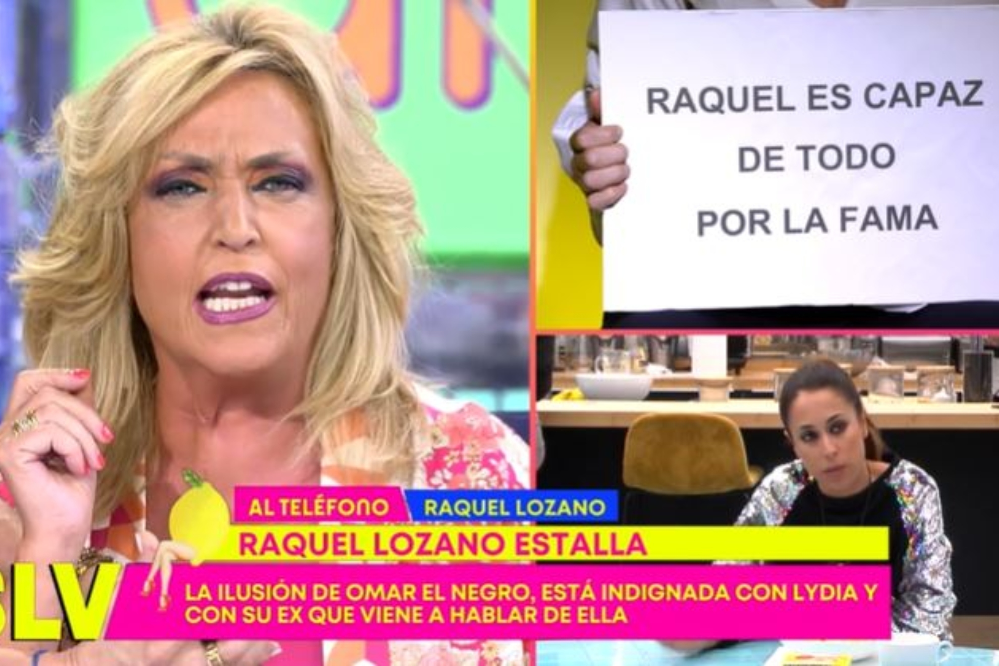 Raquel Lozano llama a 'Sálvame' y raja contra Lydia Lozano: "Tus informaciones son una mierda"