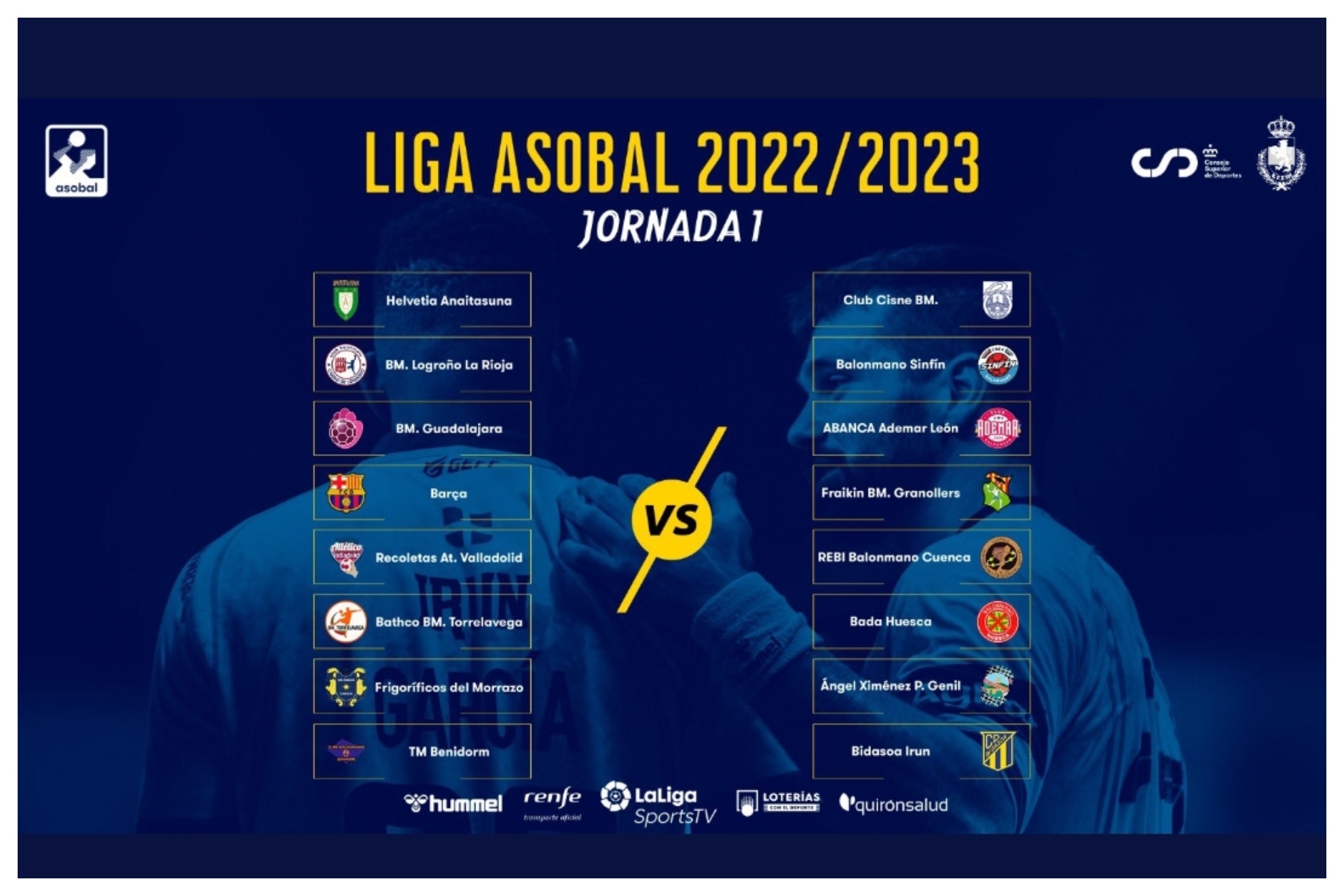 Sorteo de la Liga Asobal 2022/23 / @ASOBAL