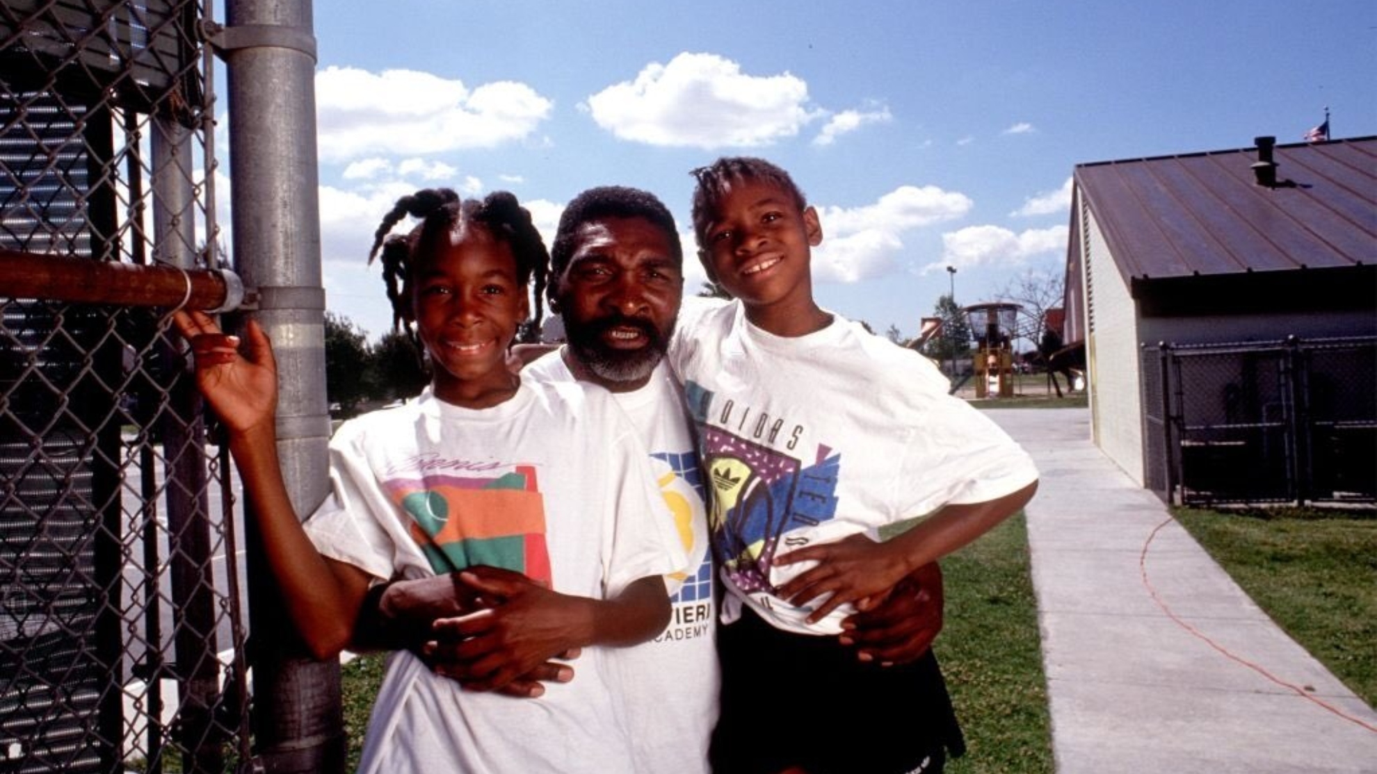 Richard Williams with Venus and Serena in Compton