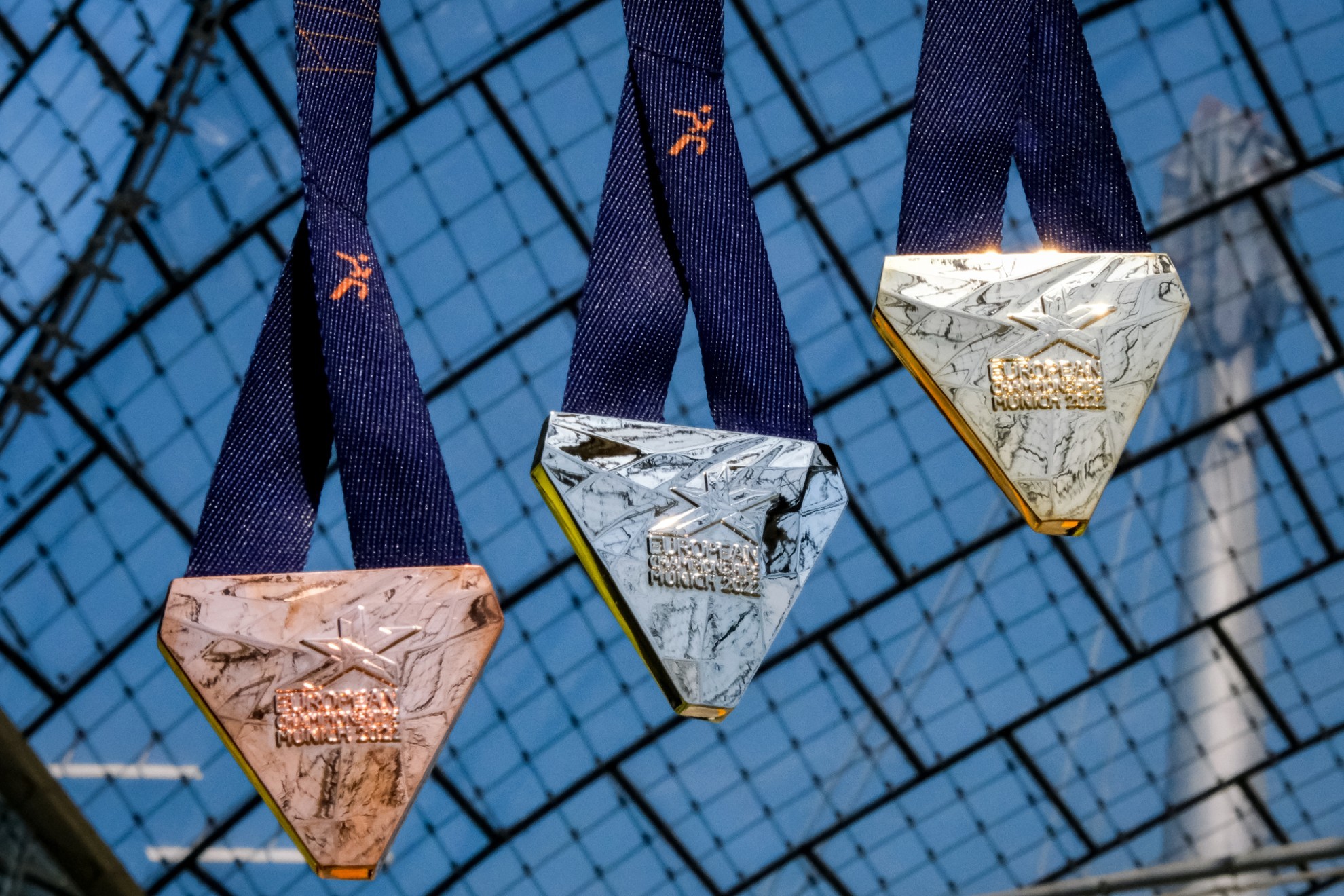 Un diseño único para las medallas de los European Championships Munich 2022
