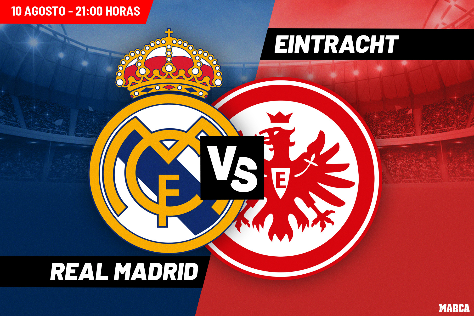 Alineaciones probables de Real Madrid y Eintracht de Frankfurt en la Final de la Supercopa de Europa