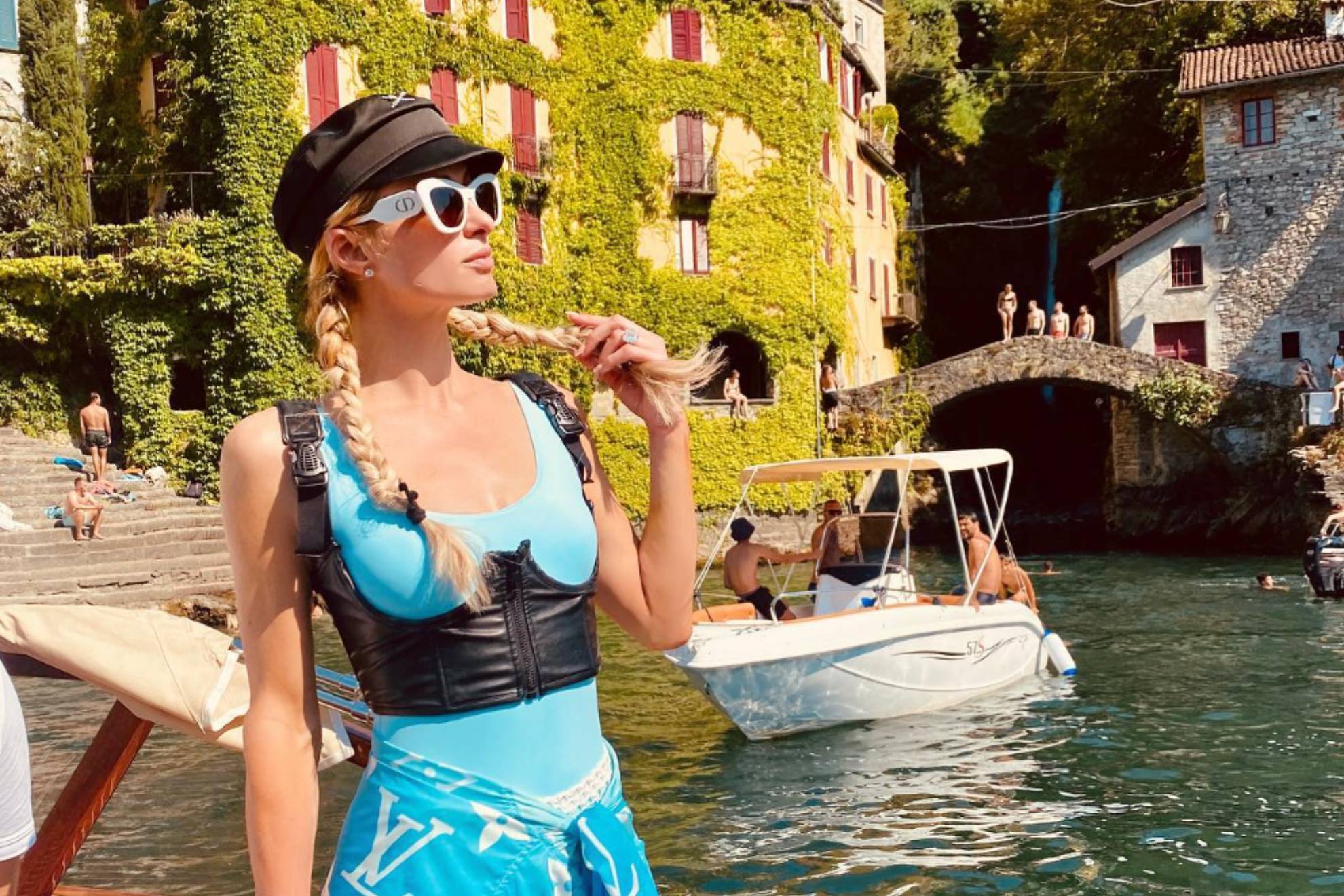 Paris Hilton, durante un reciente viaje a Italia.