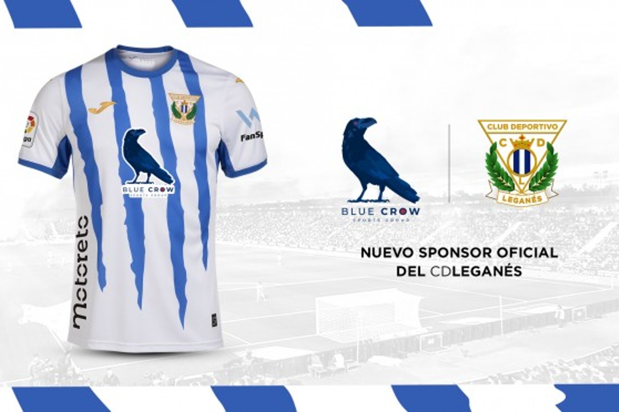 La marca de los dueños, Blue Crow Sports Group, patrocinará al Lega