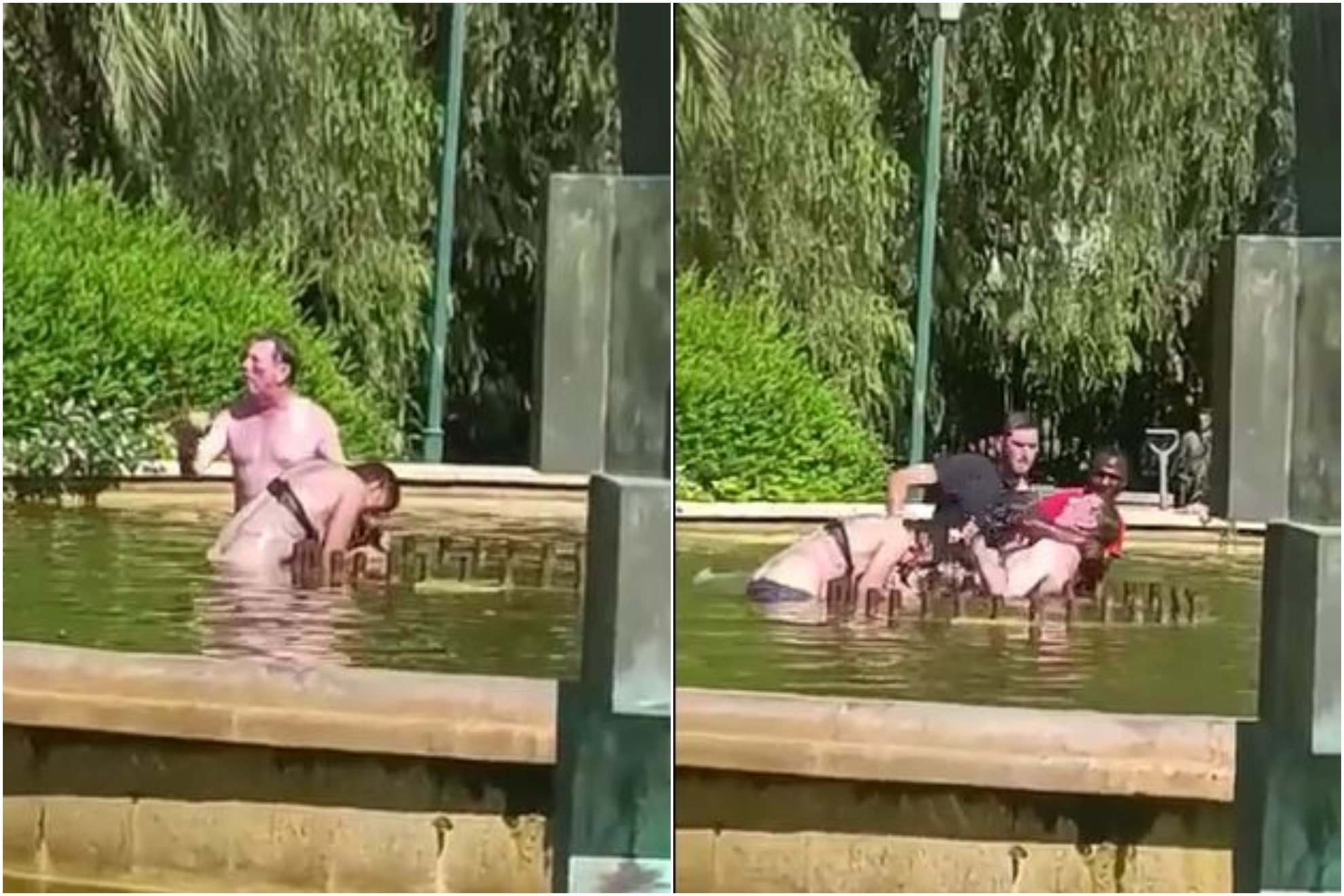 Un hombre intenta ahogar a una mujer en una fuente de Valencia