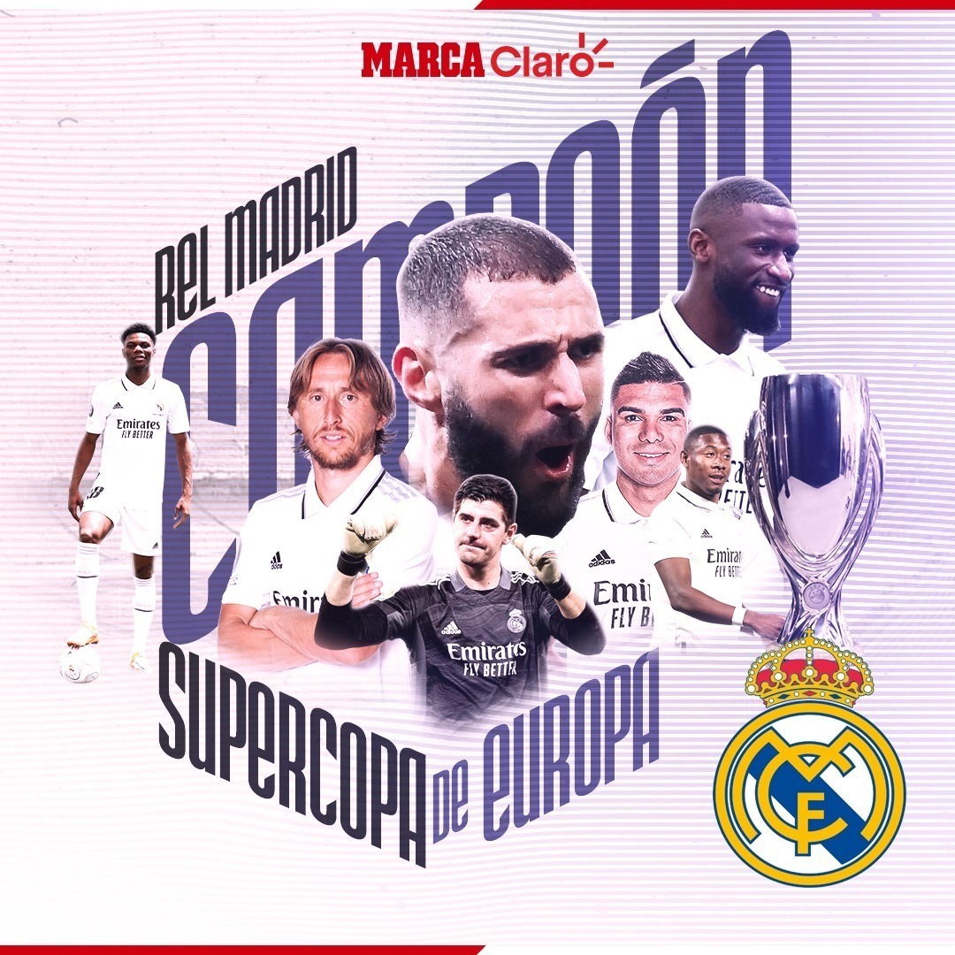 UEFA Super Cup 2022: Real Madrid vs Frankfurt: Resumen, goles en video y  resultado final de la Supercopa de Europa 2022 | Marca