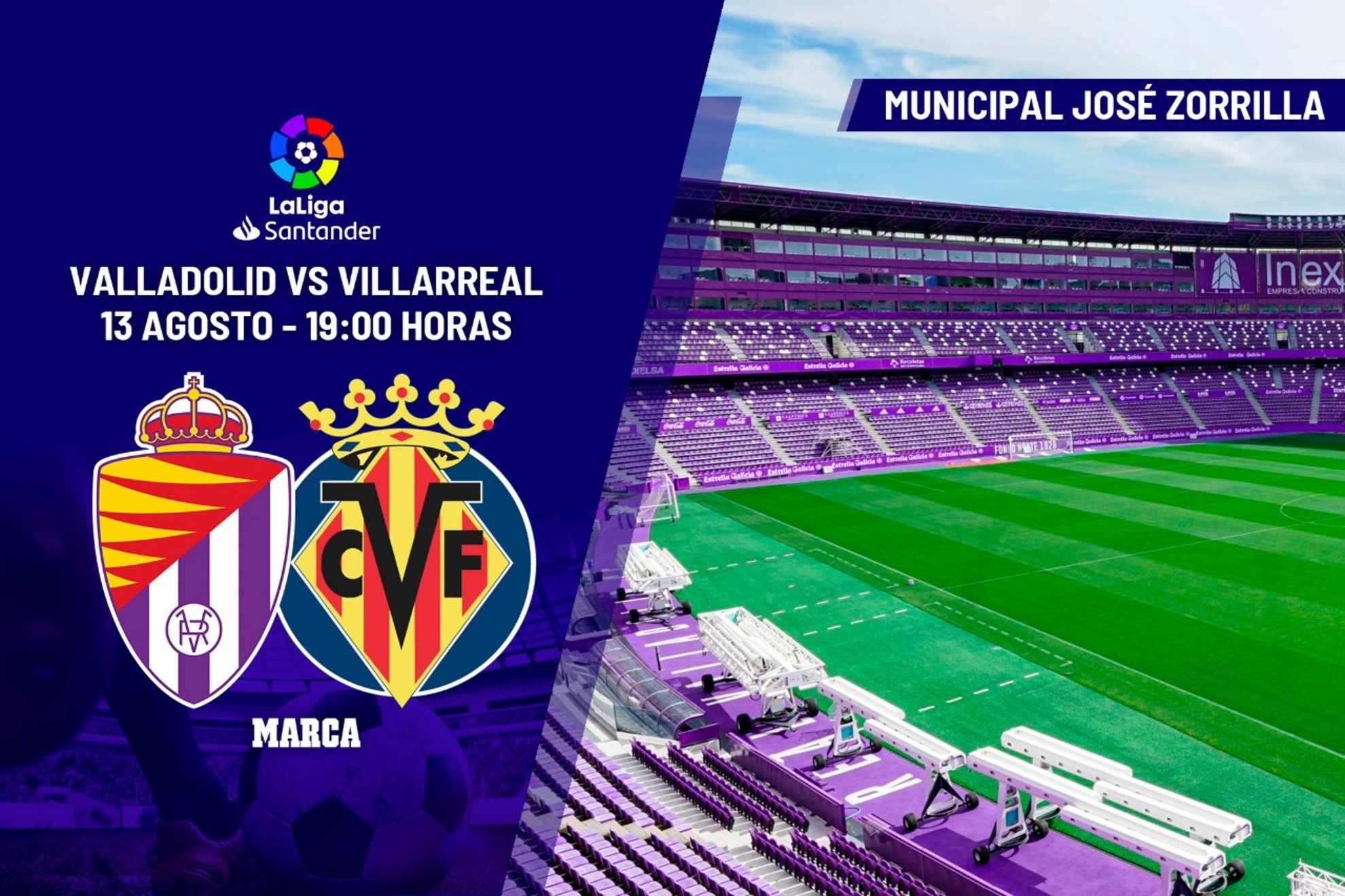 Valladolid - Villarreal: Horario y dónde ver en TV hoy el partido de la jornada 1 de Primera División