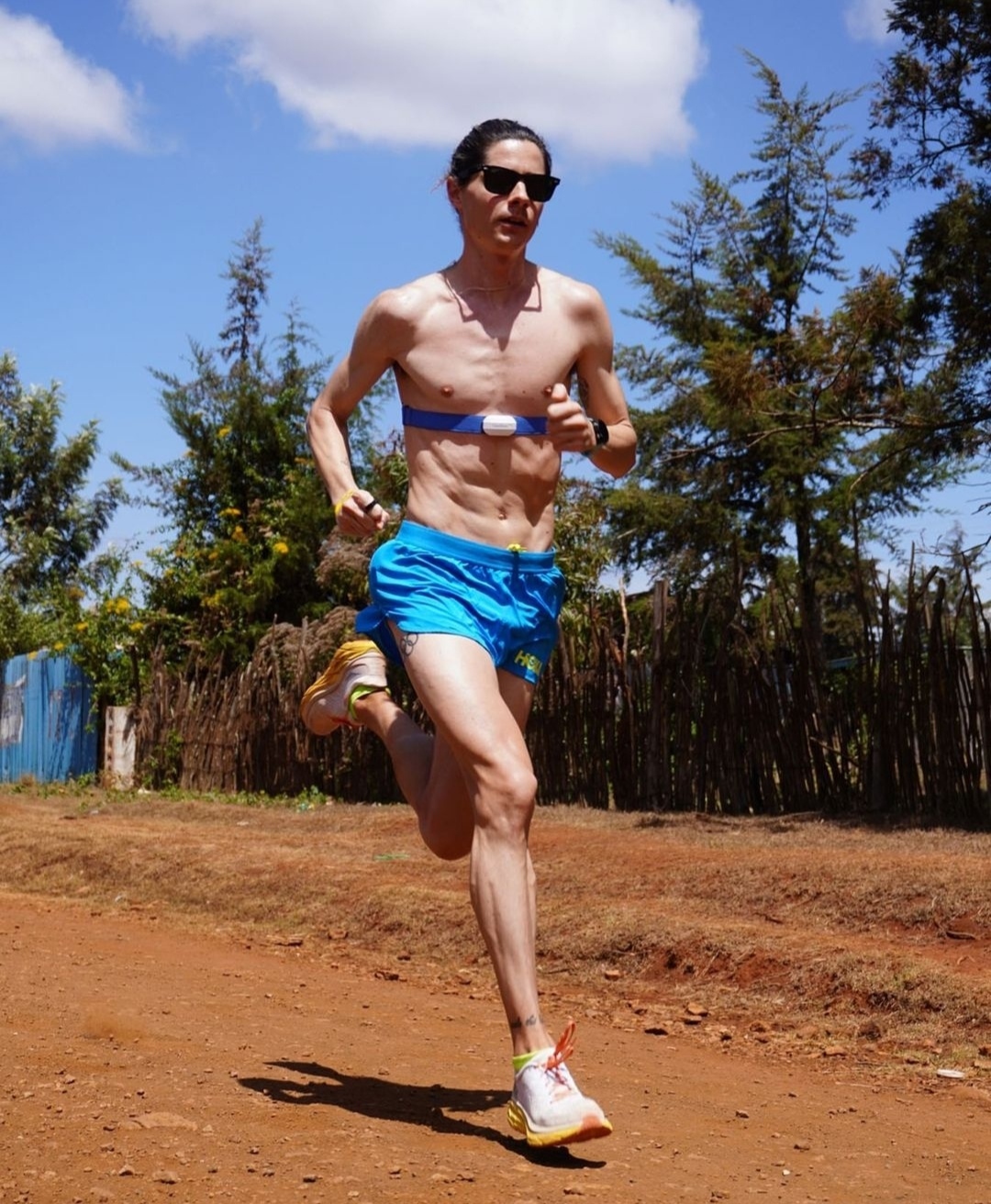 Roberto Alaiz entrenando en Kenia