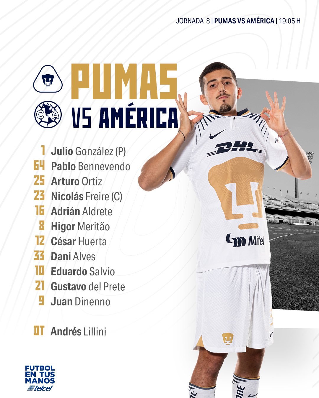 Pumas vs América: Resumen, goles y mejores jugadas del partido de la jornada 8 del Apertura 2022