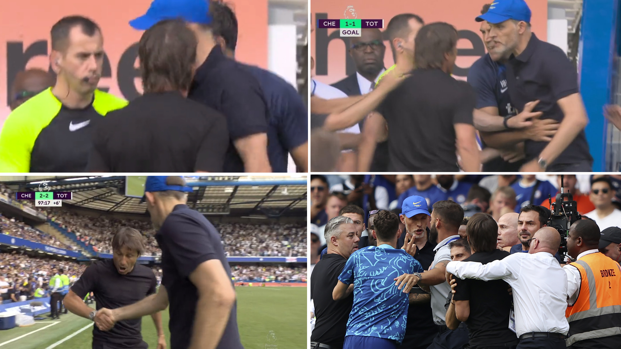 Conte and Tuchel almost come to blows: Things got heated in the London derby