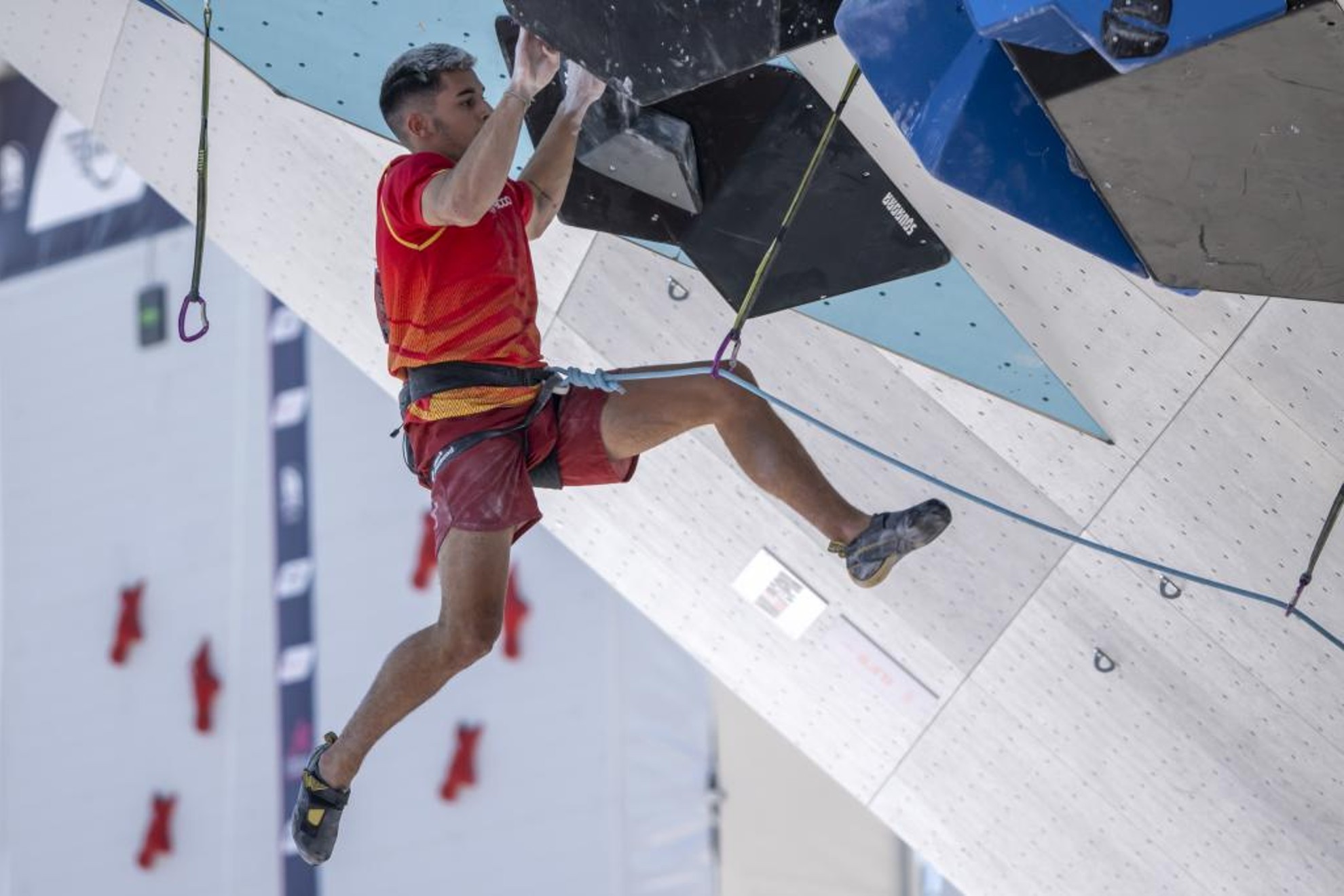 Alberto Ginés, bronce en escalada de dificultad en el Europeo de Munich / Foto: EFE