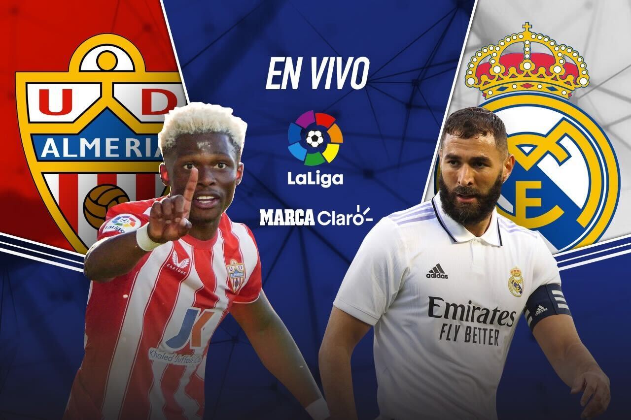 Almería vs Real Madrid en vivo live free el partido de LaLiga Española.