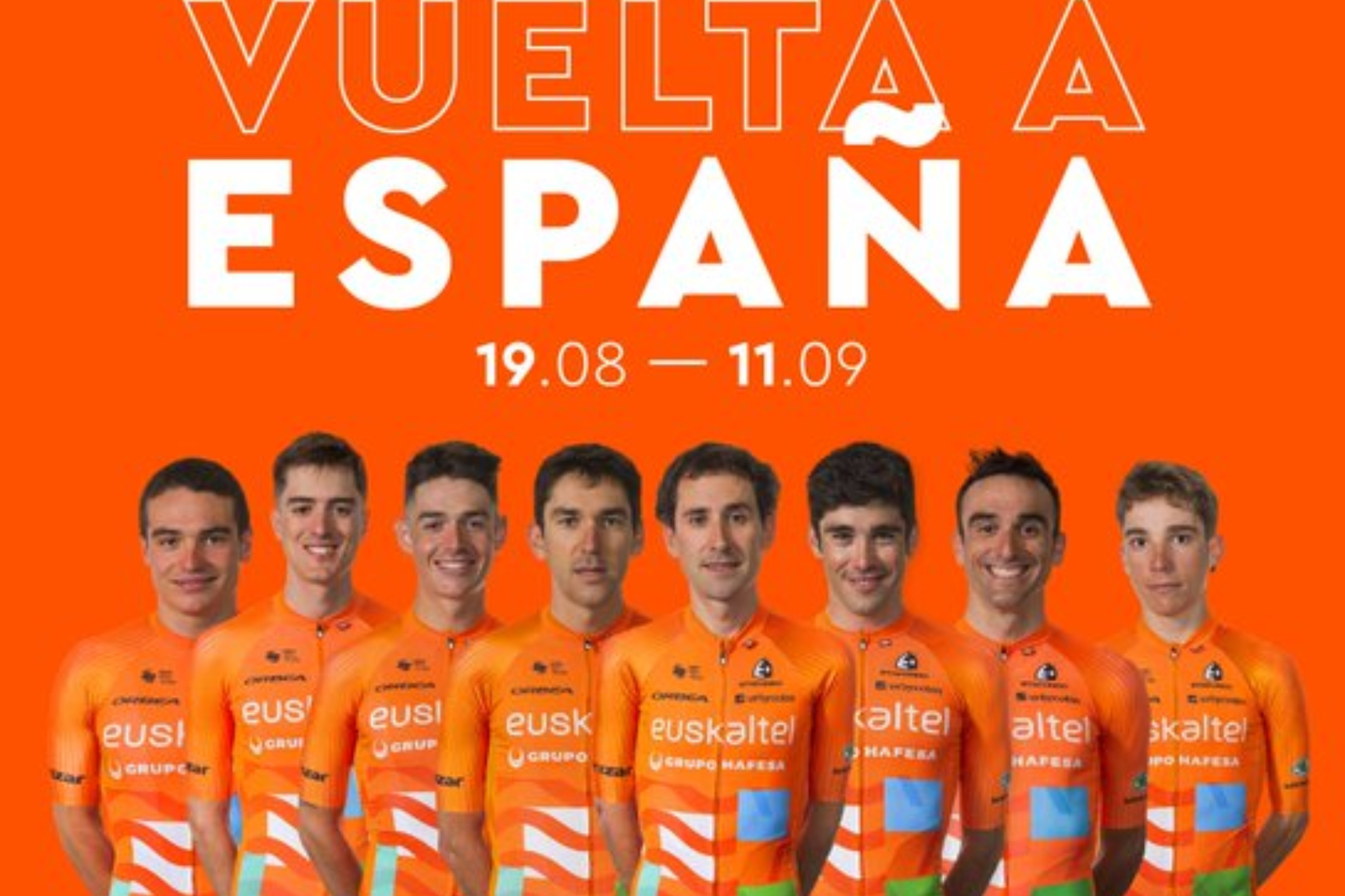 Los ocho corredores de Euskaltel para LaVuelta