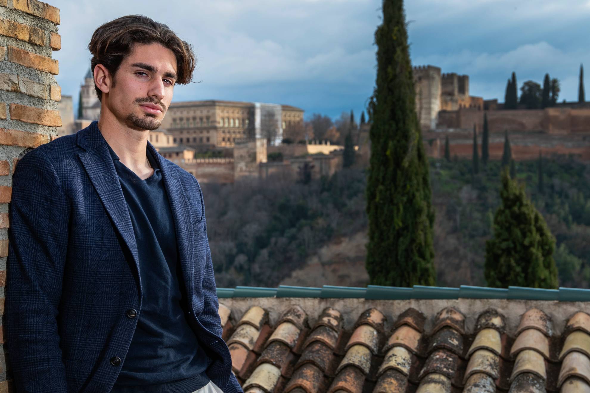 Álex Collado posa en Granada, la ciudad de su último equipo la pasada temporada
