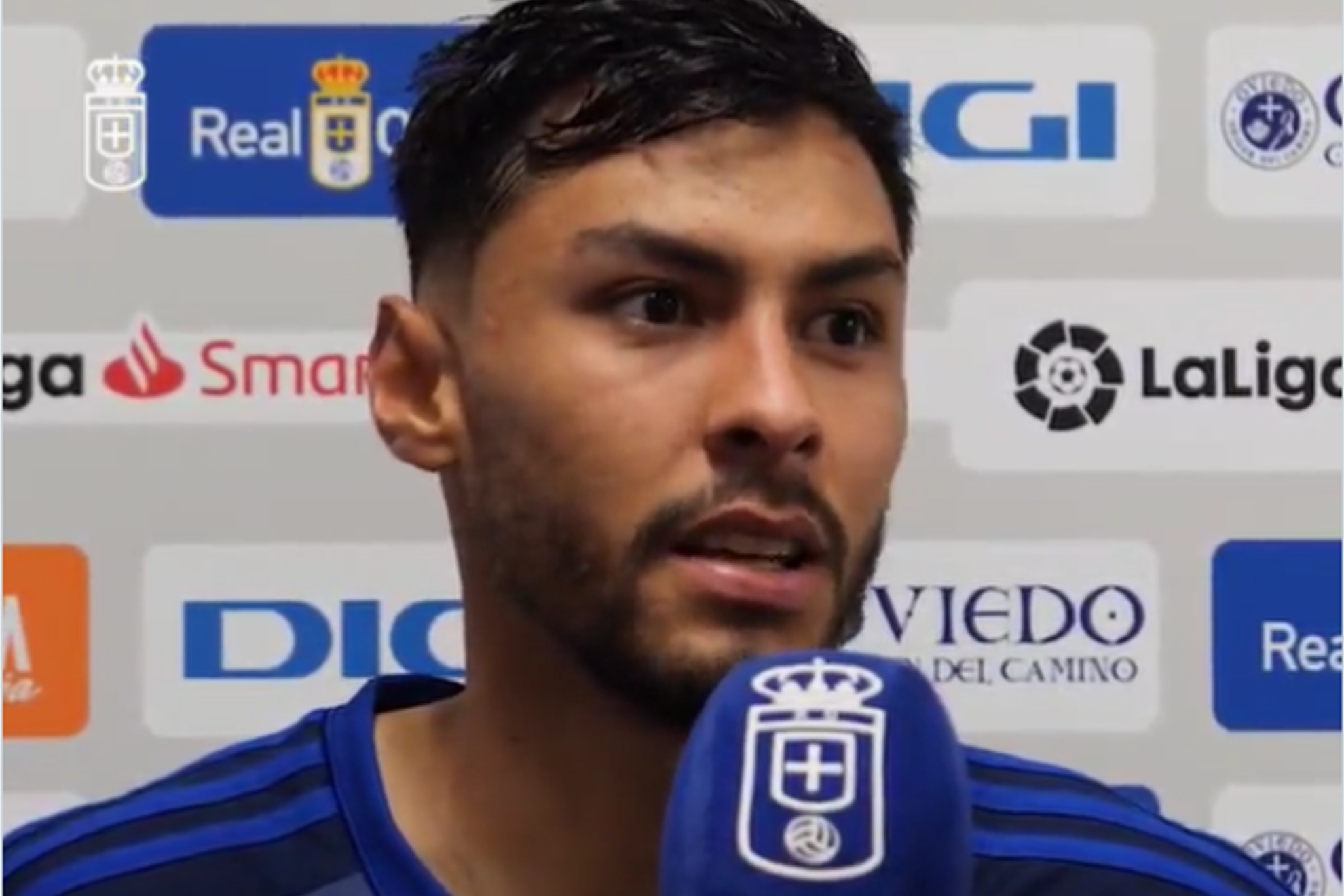Daniel Alonso Aceves habla tras la derrota del Real Oviedo ante el Andorra | Screenshot @RealOviedo
