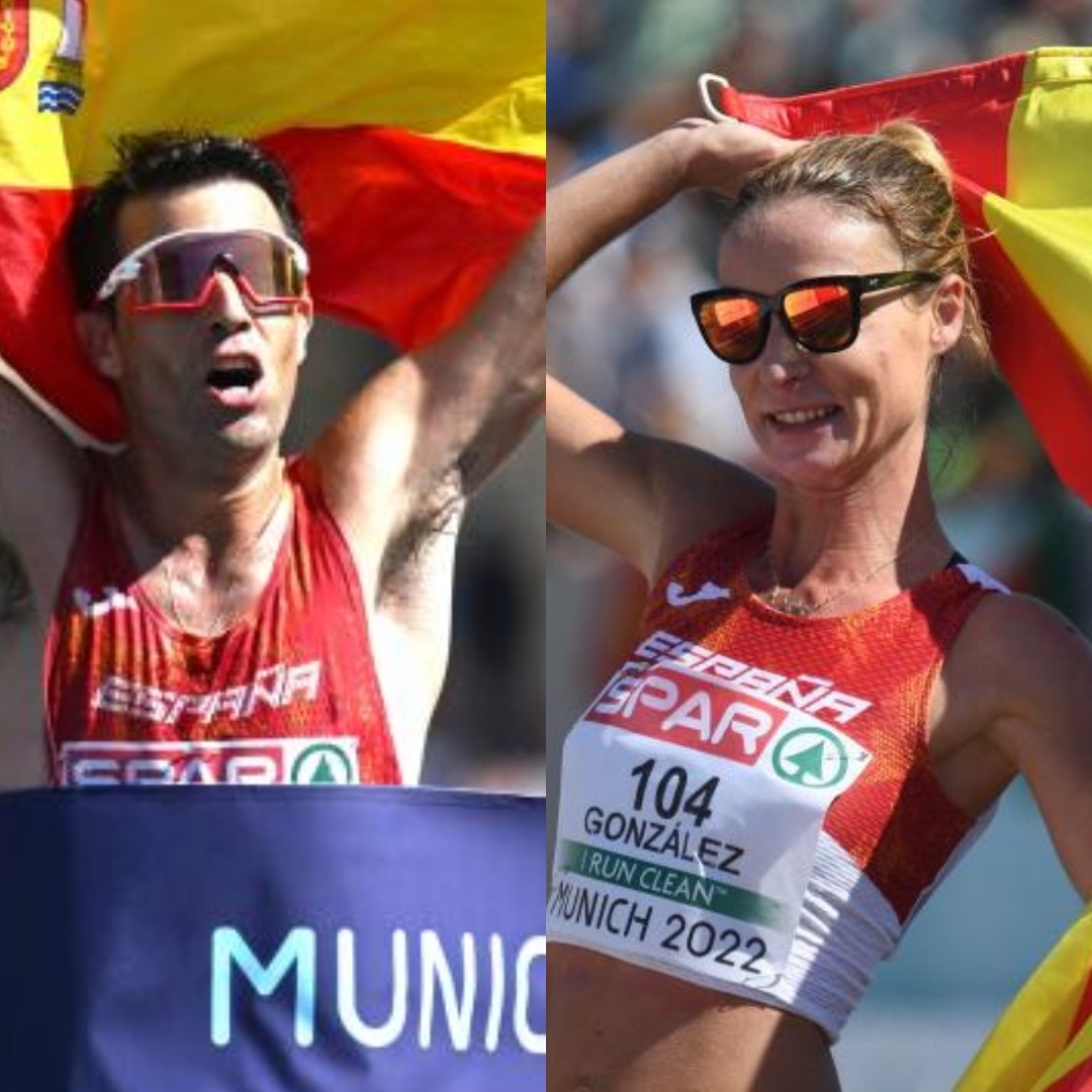 Oro para Miguel ngel Lpez y plata para Raquel Gonzlez en 35km Marcha!