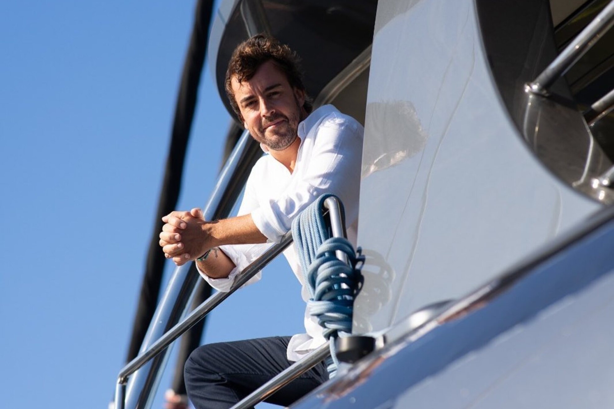 Alonso en su barco | @sunreefyachts