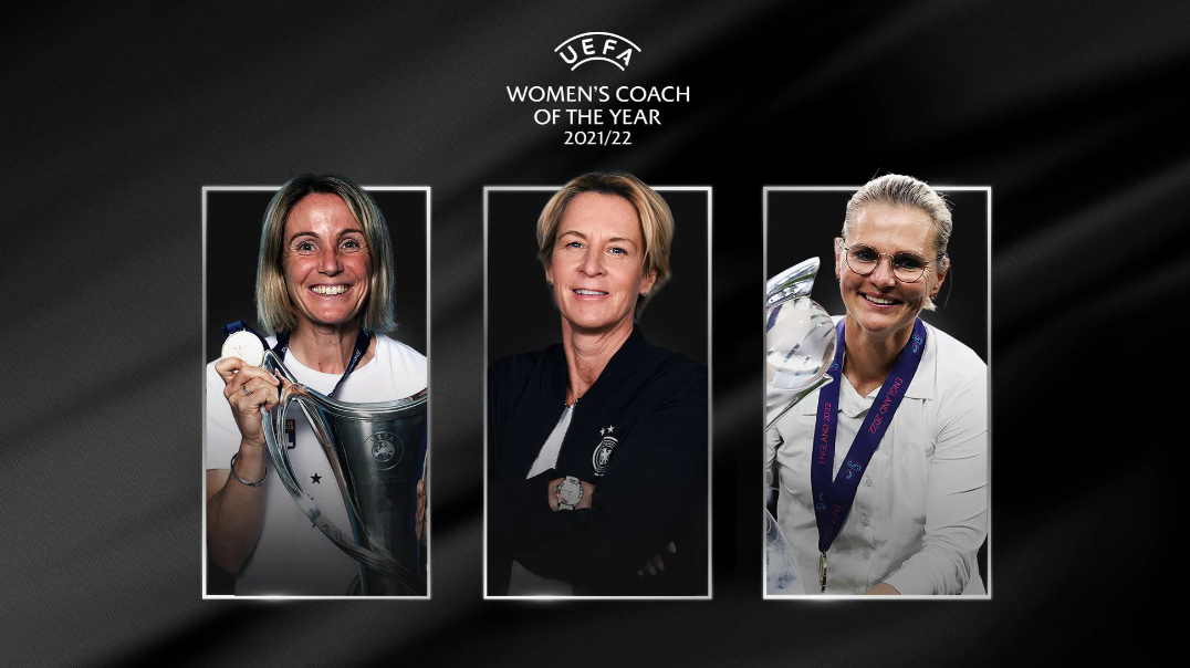 Sonia Bompastor, Martina Voss-Tecklenburg y Sarina WIEGMAN, las tres nominadas a Entrenadora del Año de la UEFA / UEFA.com