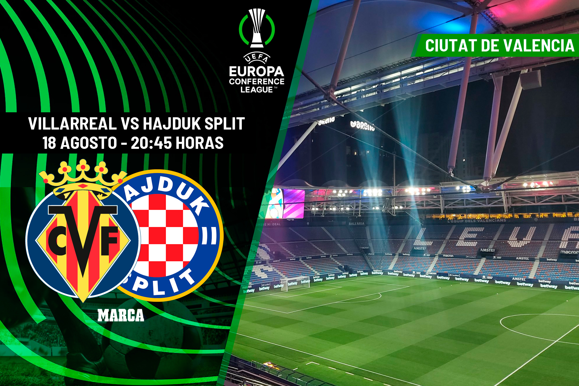 Villarreal vs Hajduk Split: Europa en juego para el submarino
