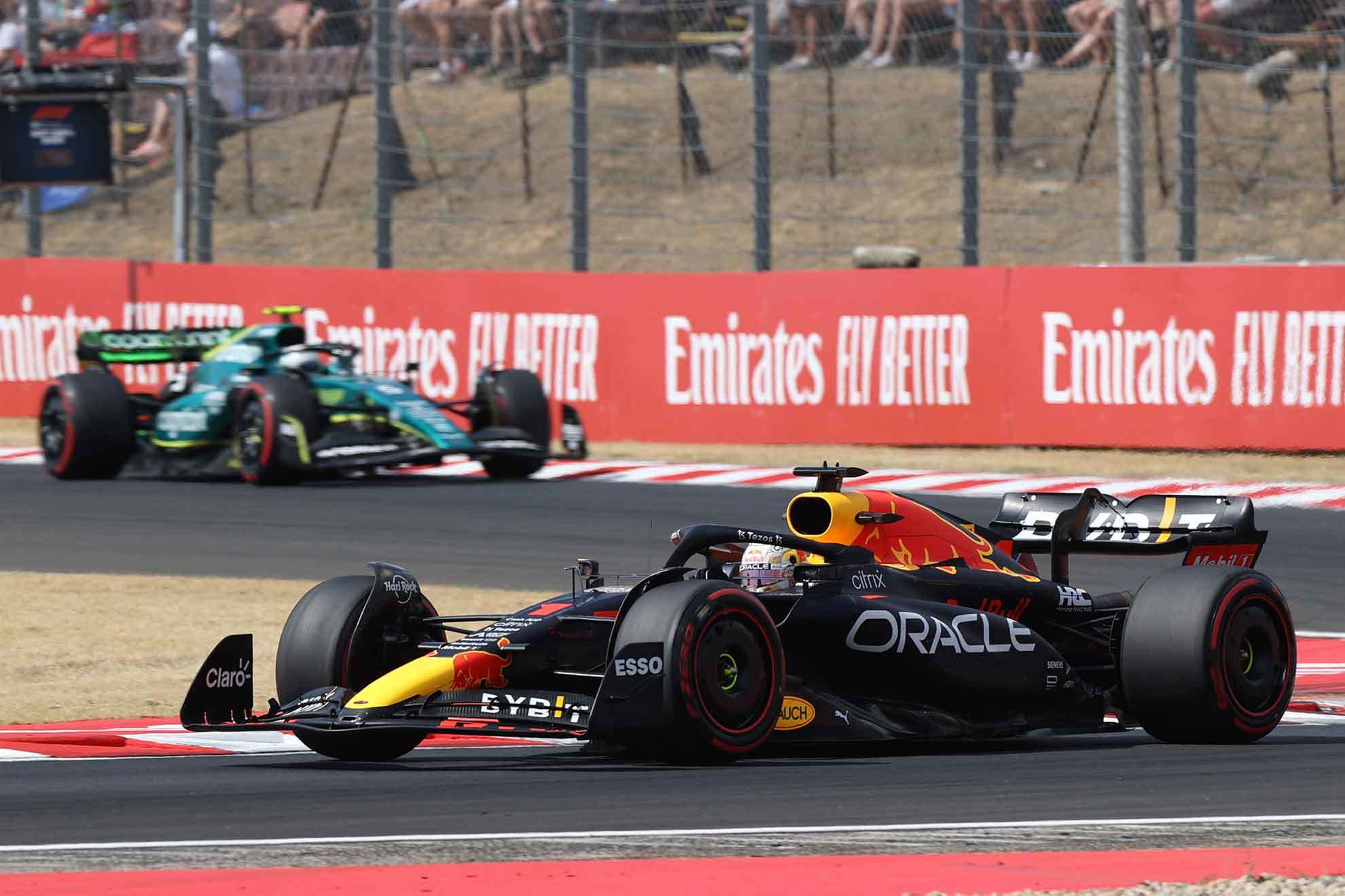 Verstappen, en acción en el GP de Hungría, antes del receso | Reuters