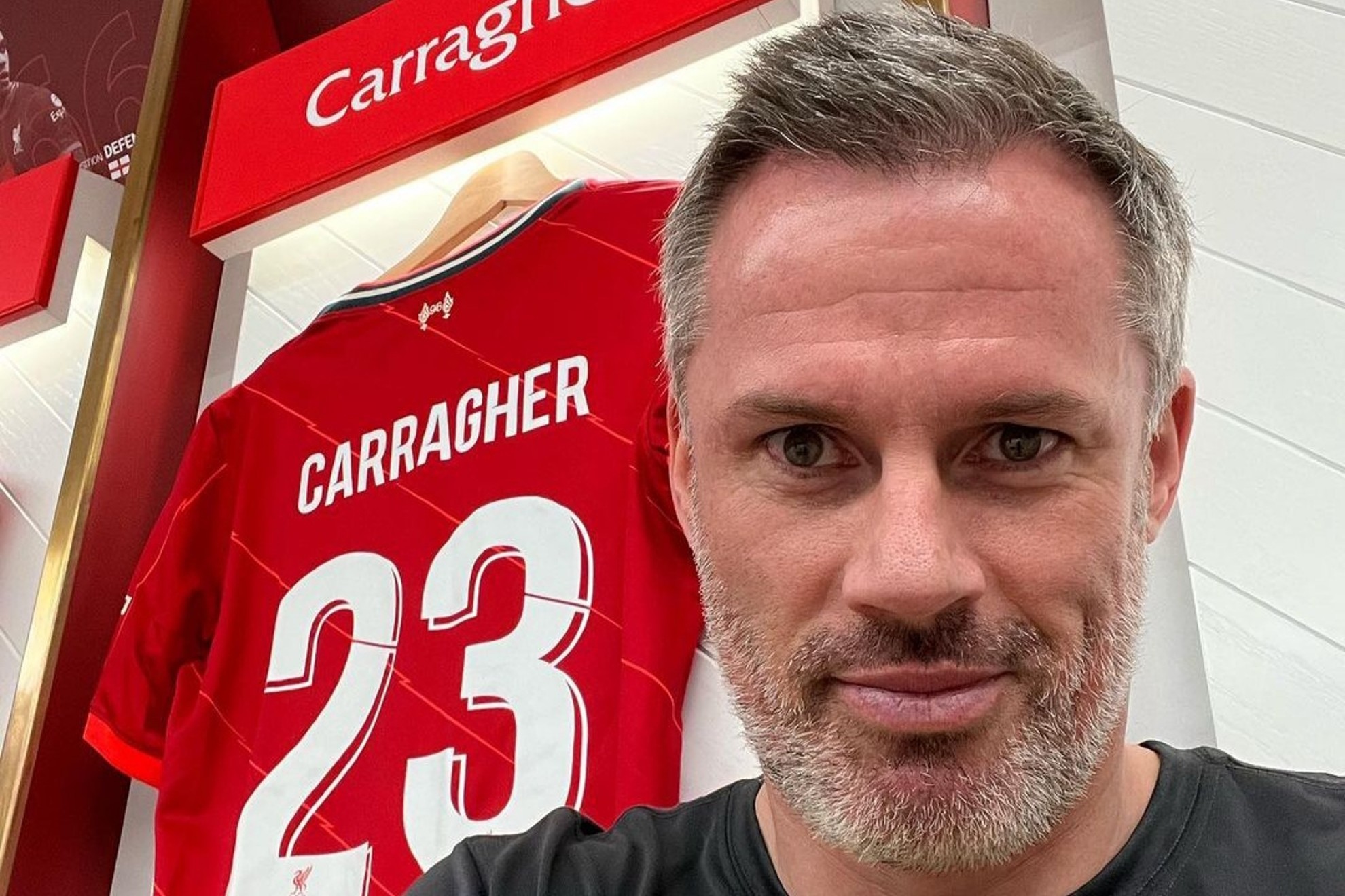 Jamie Carragher antes de disputar un partido de leyendas con el Liverpool | INSTAGRAM (23_carra)